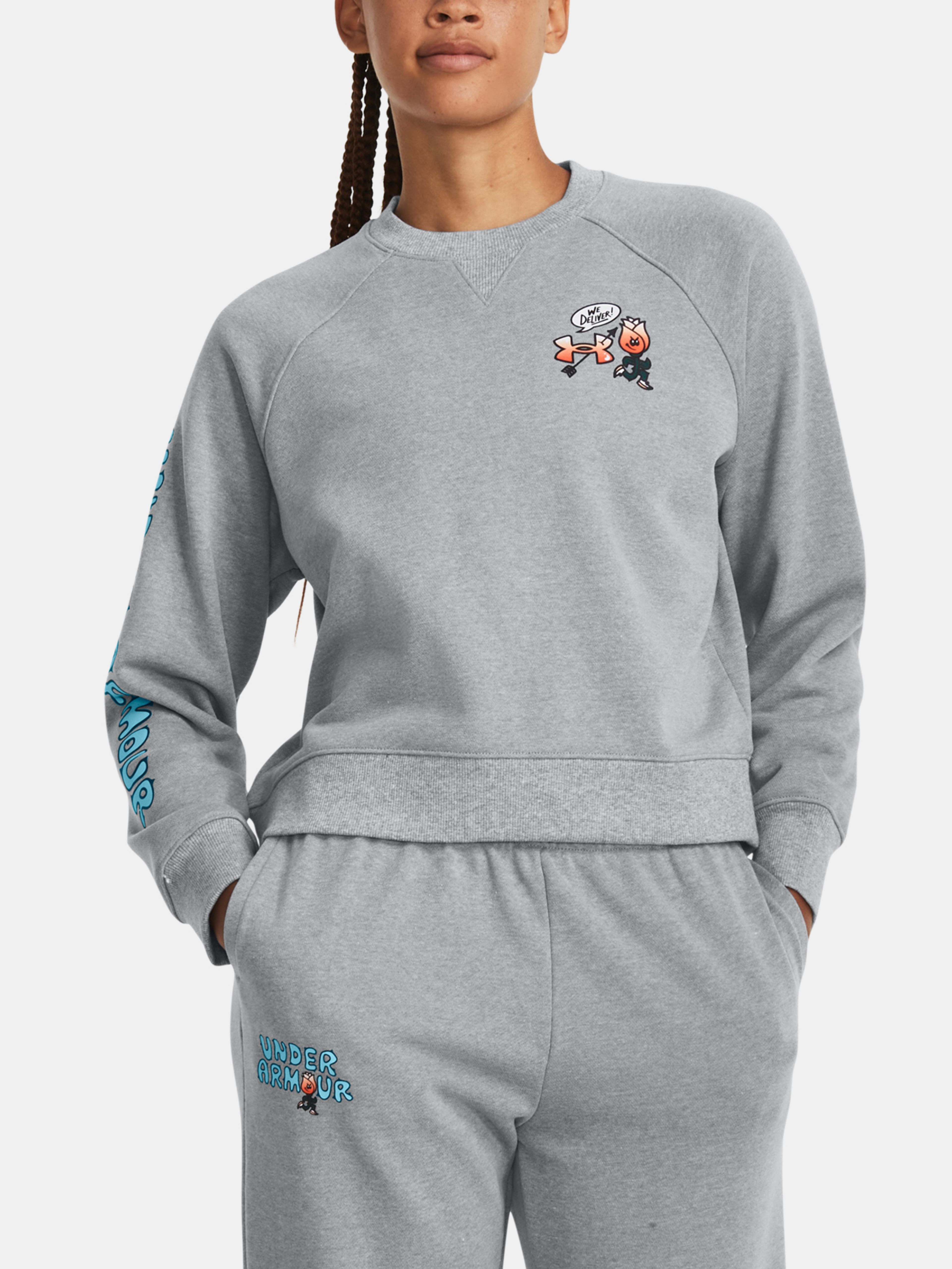 Pulover Under Armour HWT Terry Crew-GRY