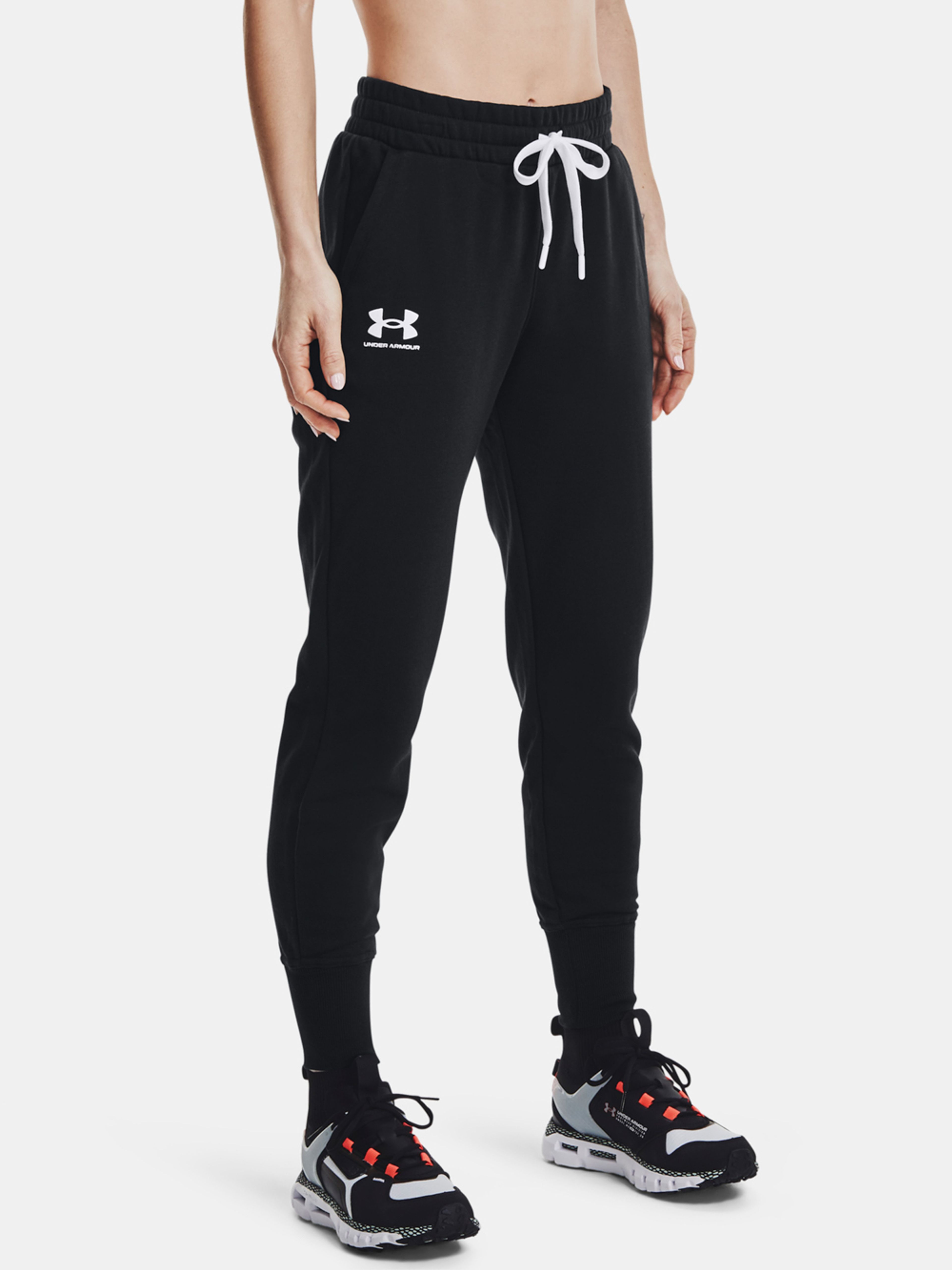 Dámské Tepláky Under Armour Rival Fleece Joggers šedé