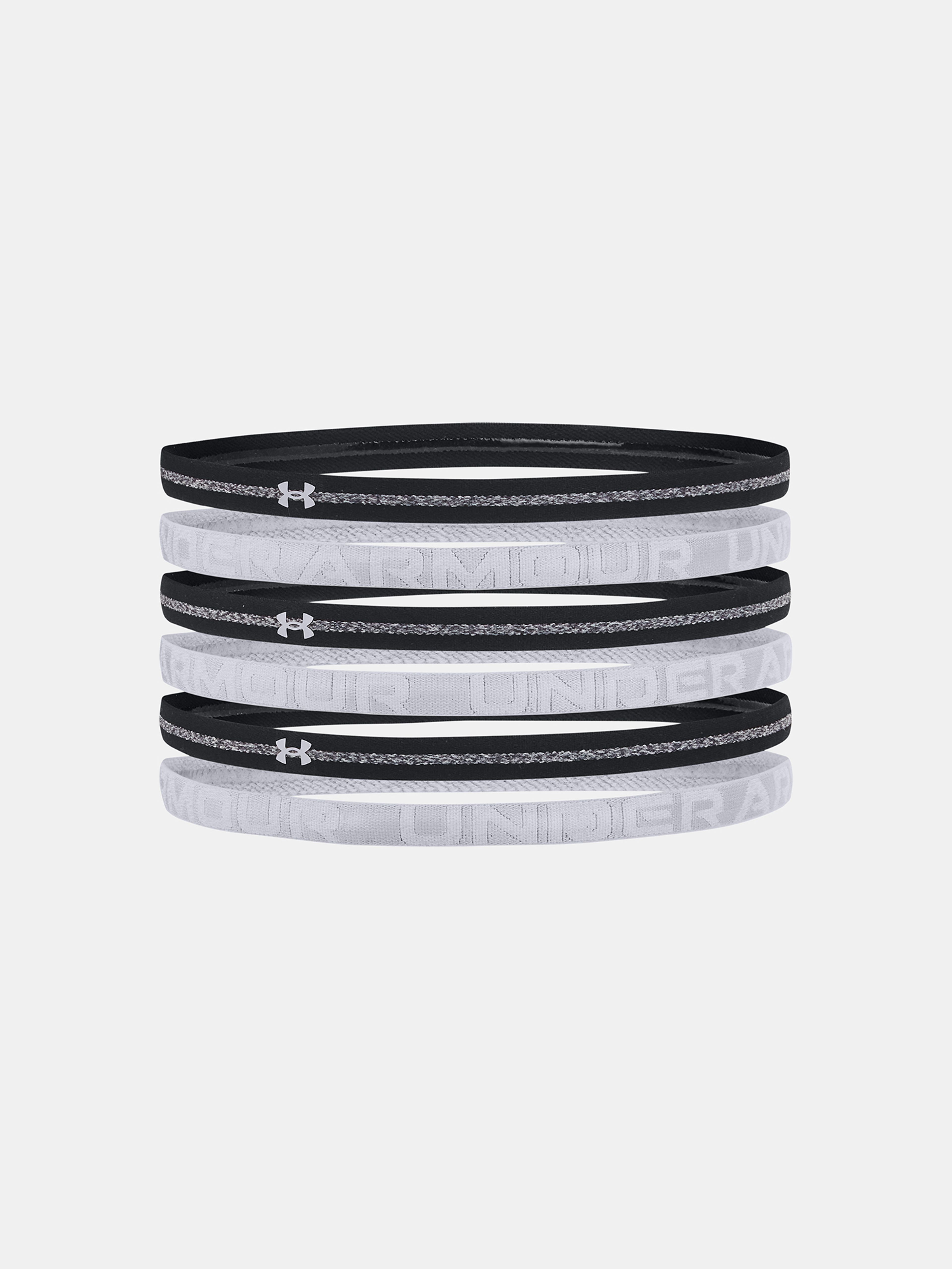 Čelenka Under Armour UA HTR Mini Headband 6PK-BLK