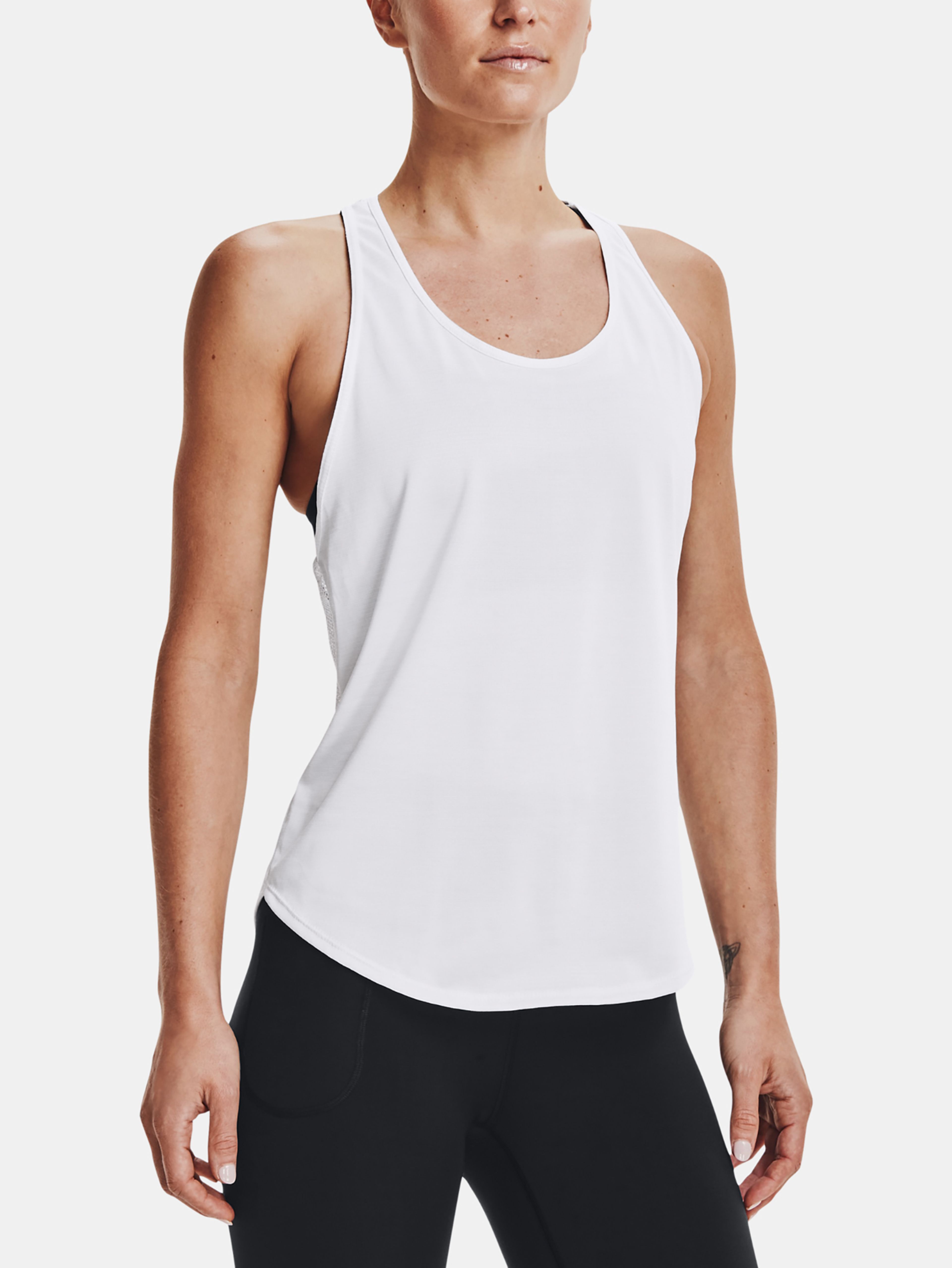 Majica brez rokavov Under Armour UA Tech Vent Tank-WHT