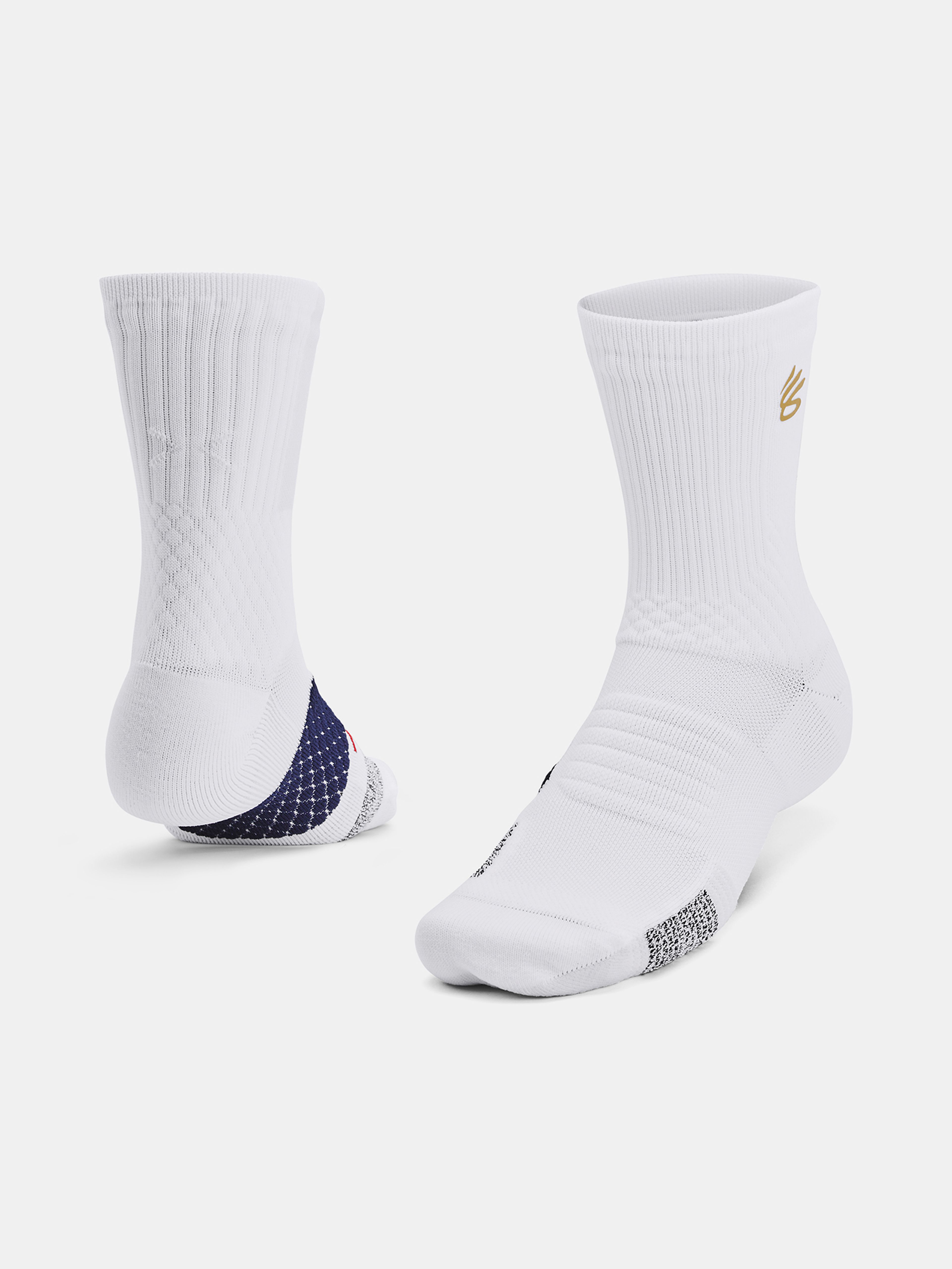 Nogavice Under Armour Curry UA AD Playmaker 1p Mid-WHT