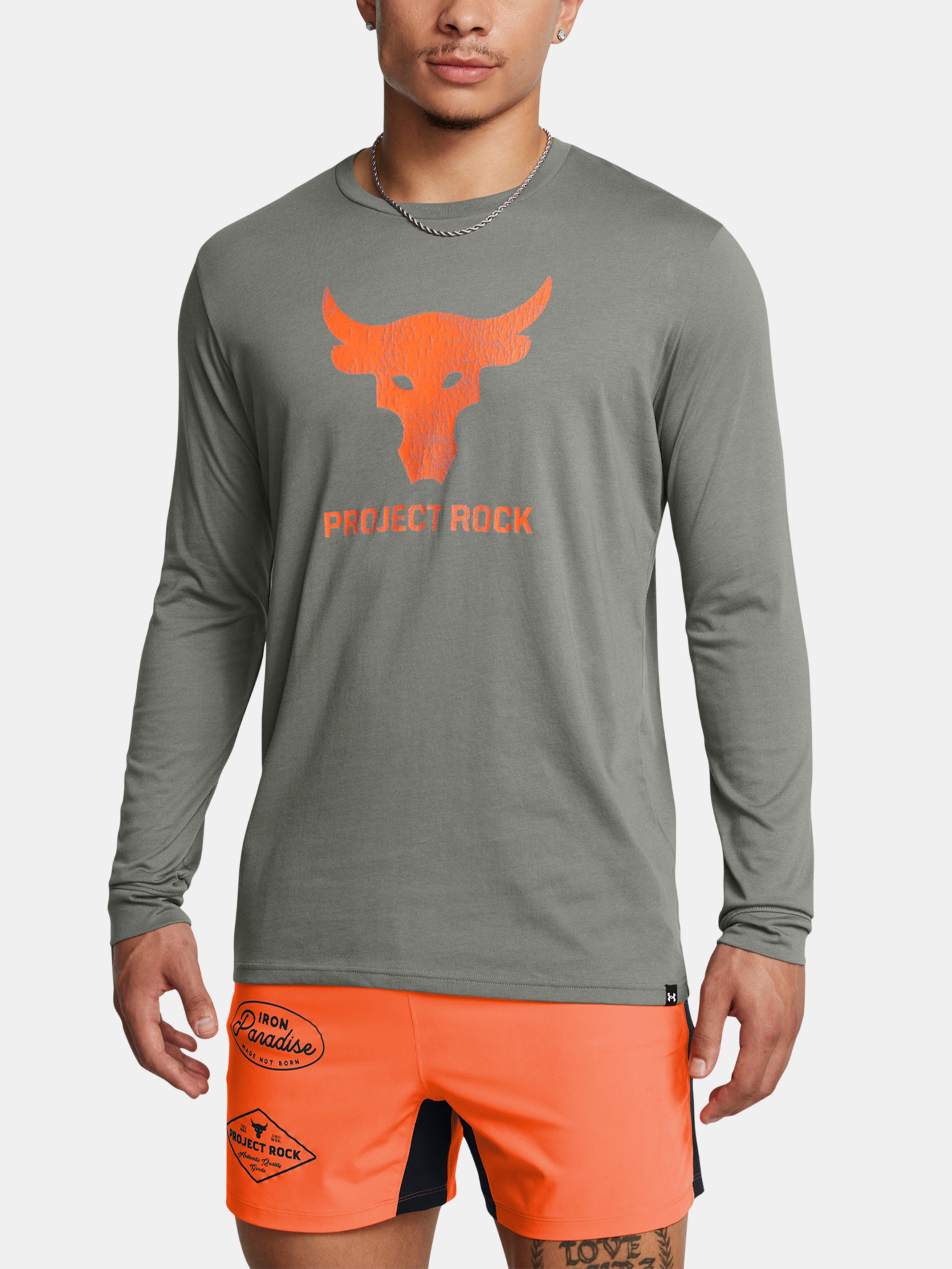 Majica Under Armour UA PJT ROCK BRAHMA BULL LS-GRN