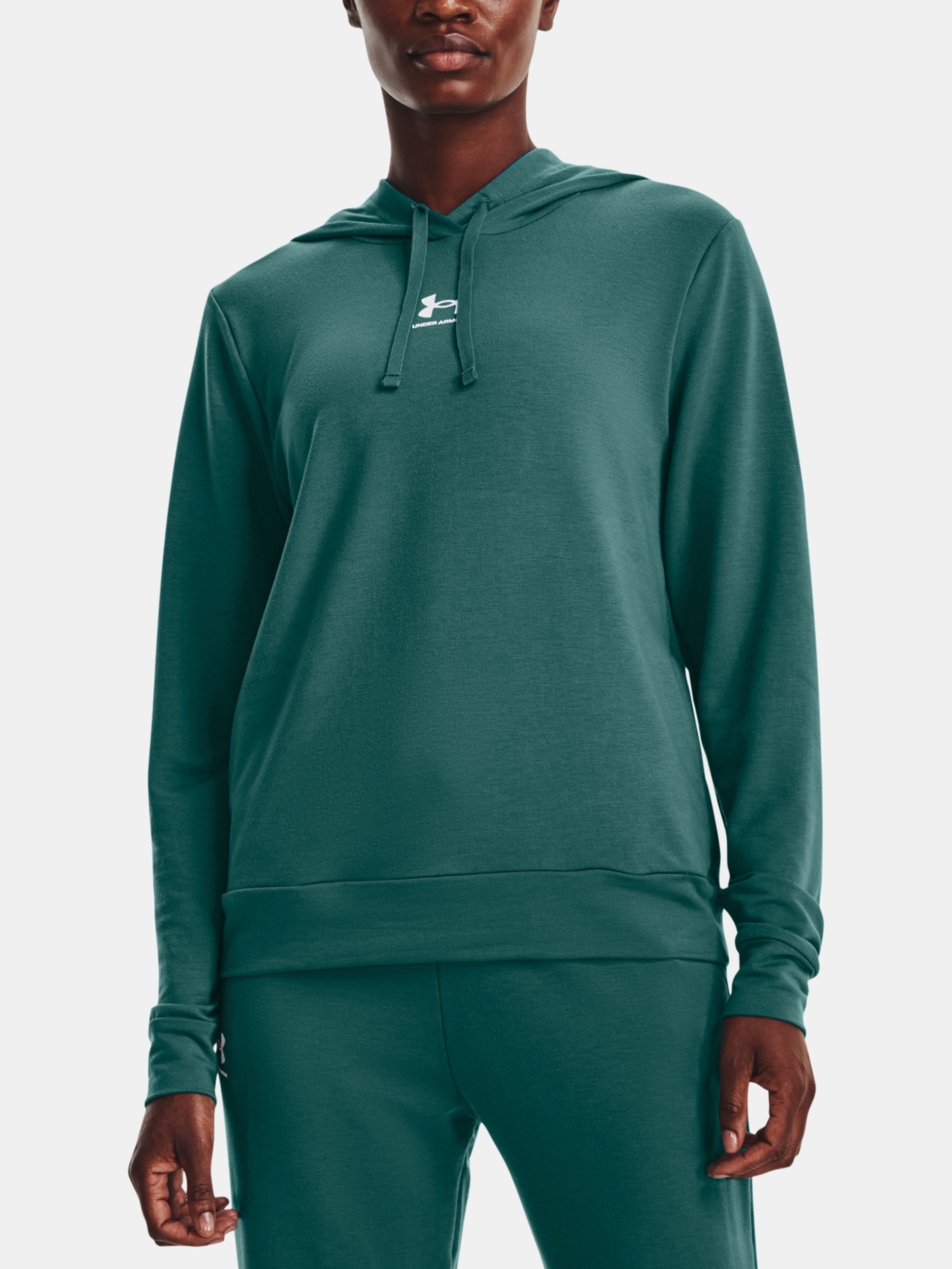 Pulover Under Armour Rival Terry Hoodie-GRN
