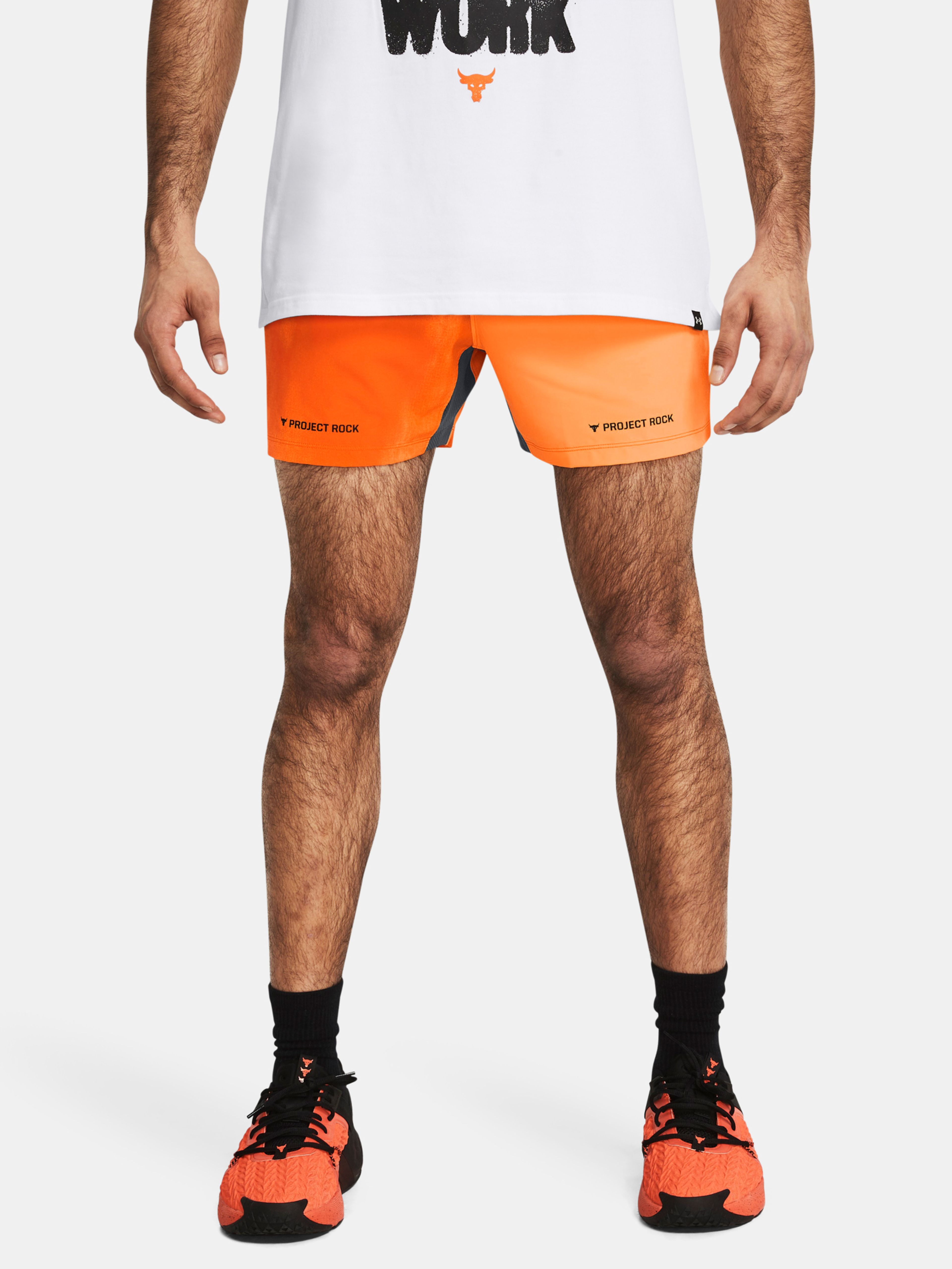 Kraťasy Under Armour Pjt Rock Ultimate 5in Pt Sts-ORG