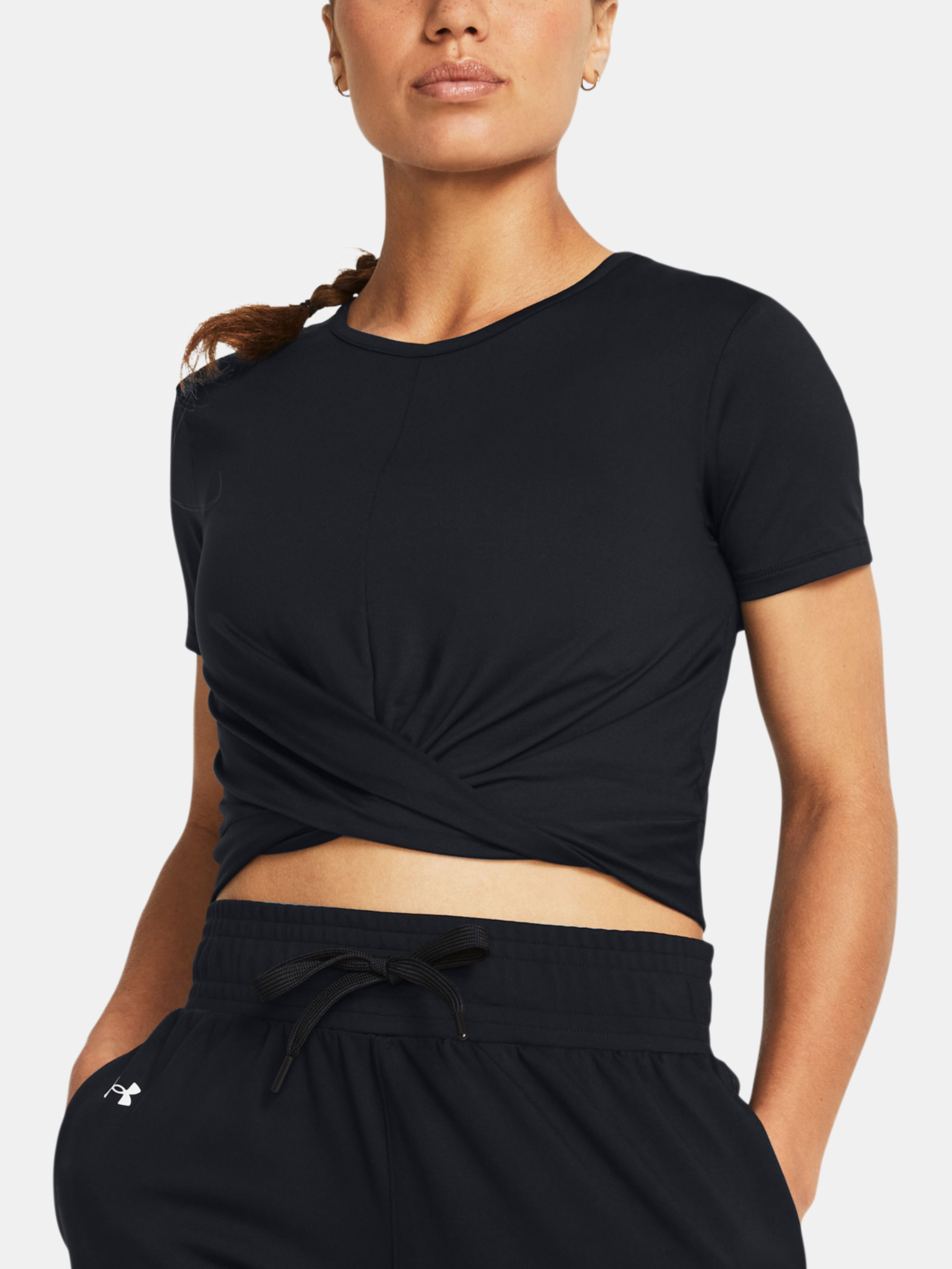 Majica  Under Armour Motion Crossover Crop SS-BLK