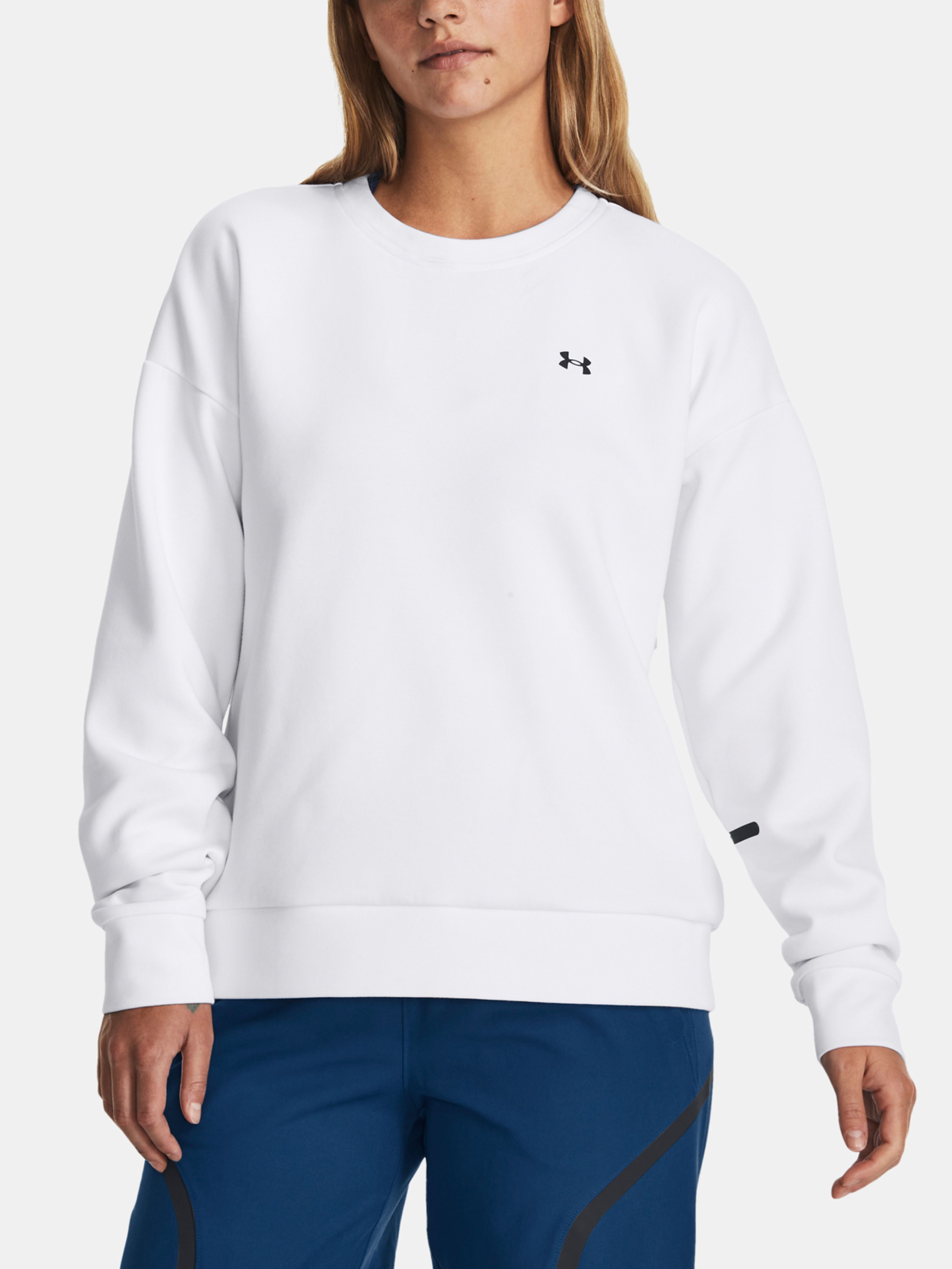 Pulover Under Armour Unstoppable Flc Crew-WHT
