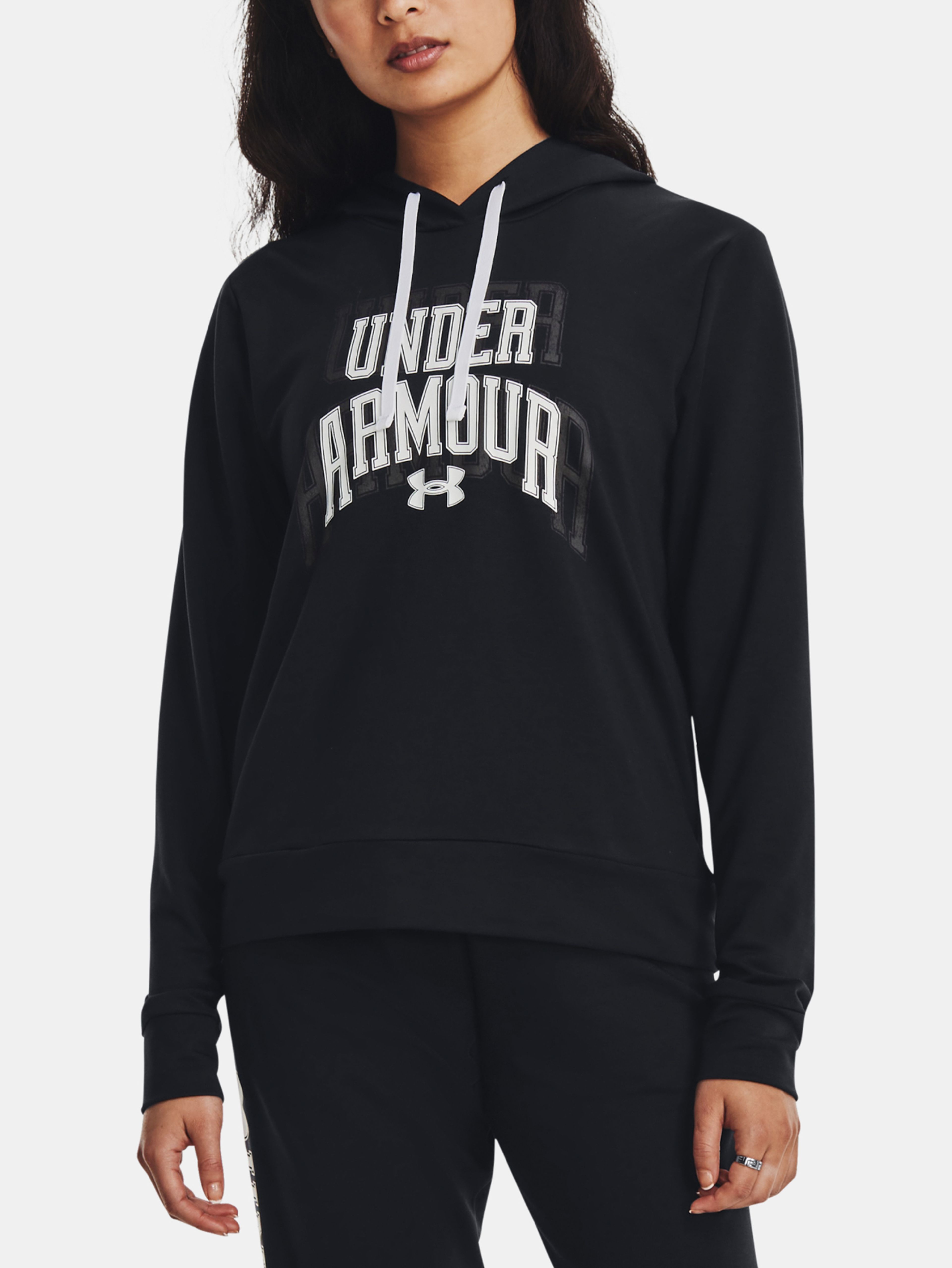 Pulover Under Armour UA Rival Terry Graphic Hdy-BLK