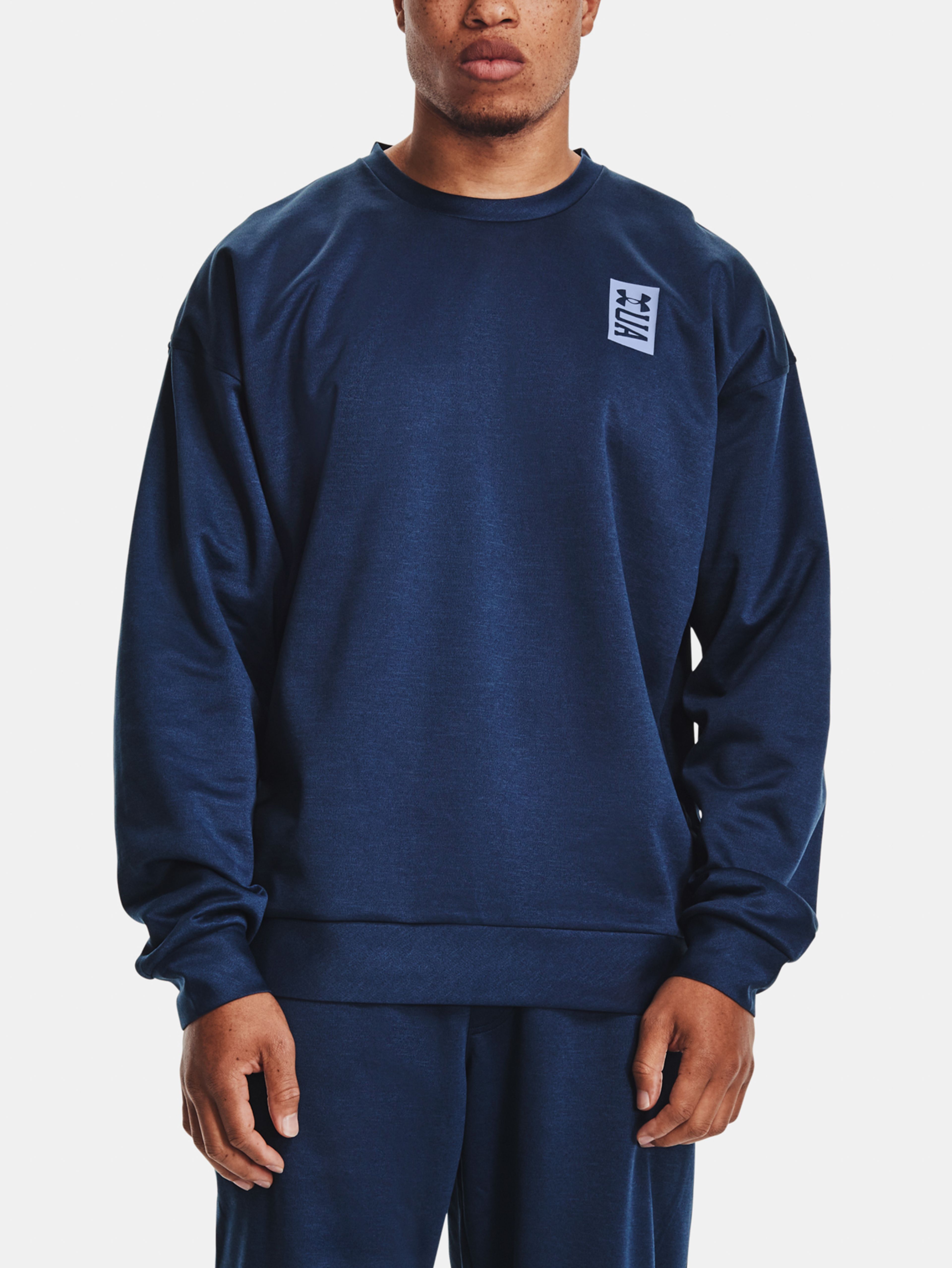 Mikina Under Armour RECOVER LS CREW-NVY