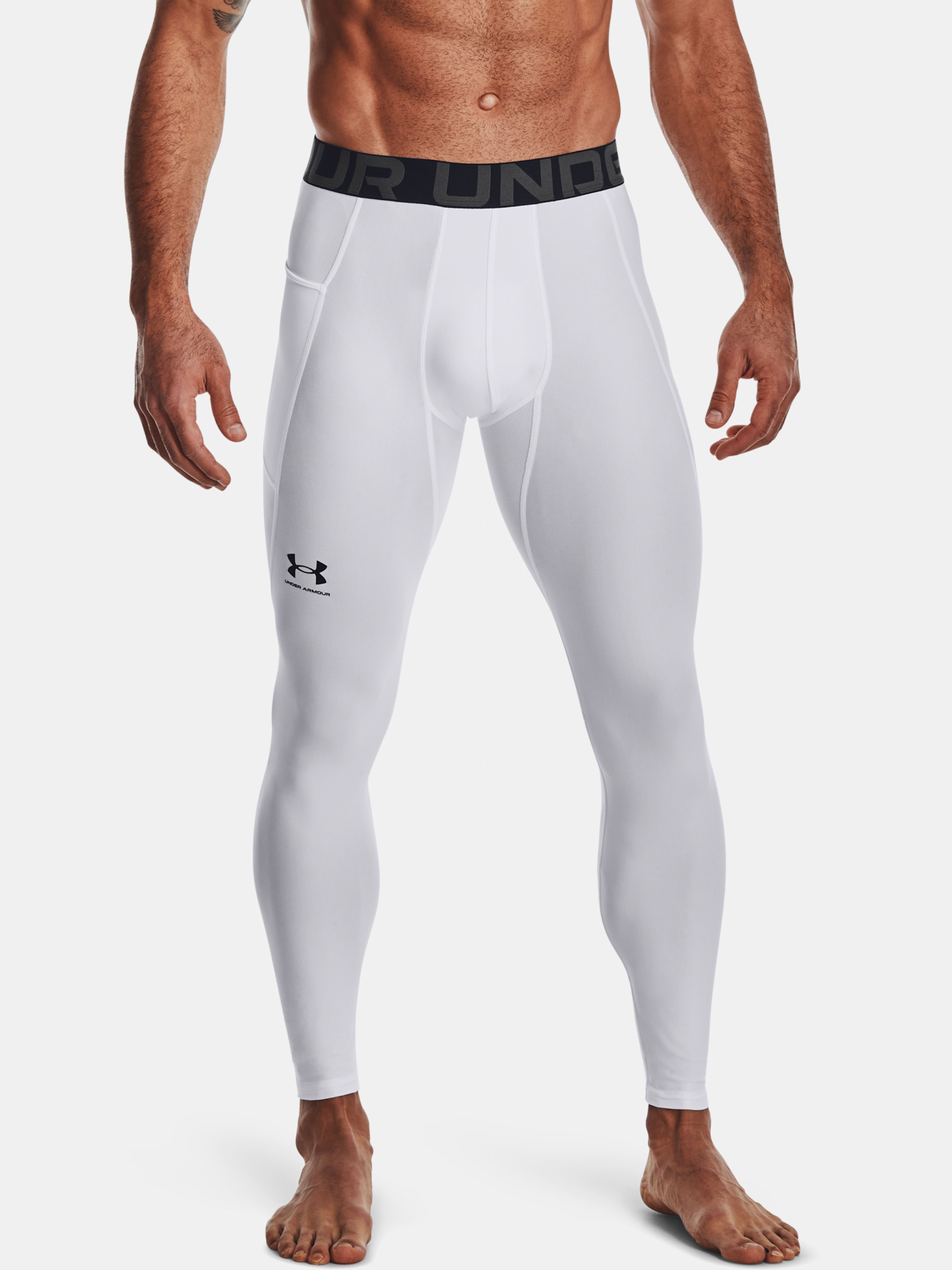 Kompresní legíny Under Armour HG Armour Leggings-WHT