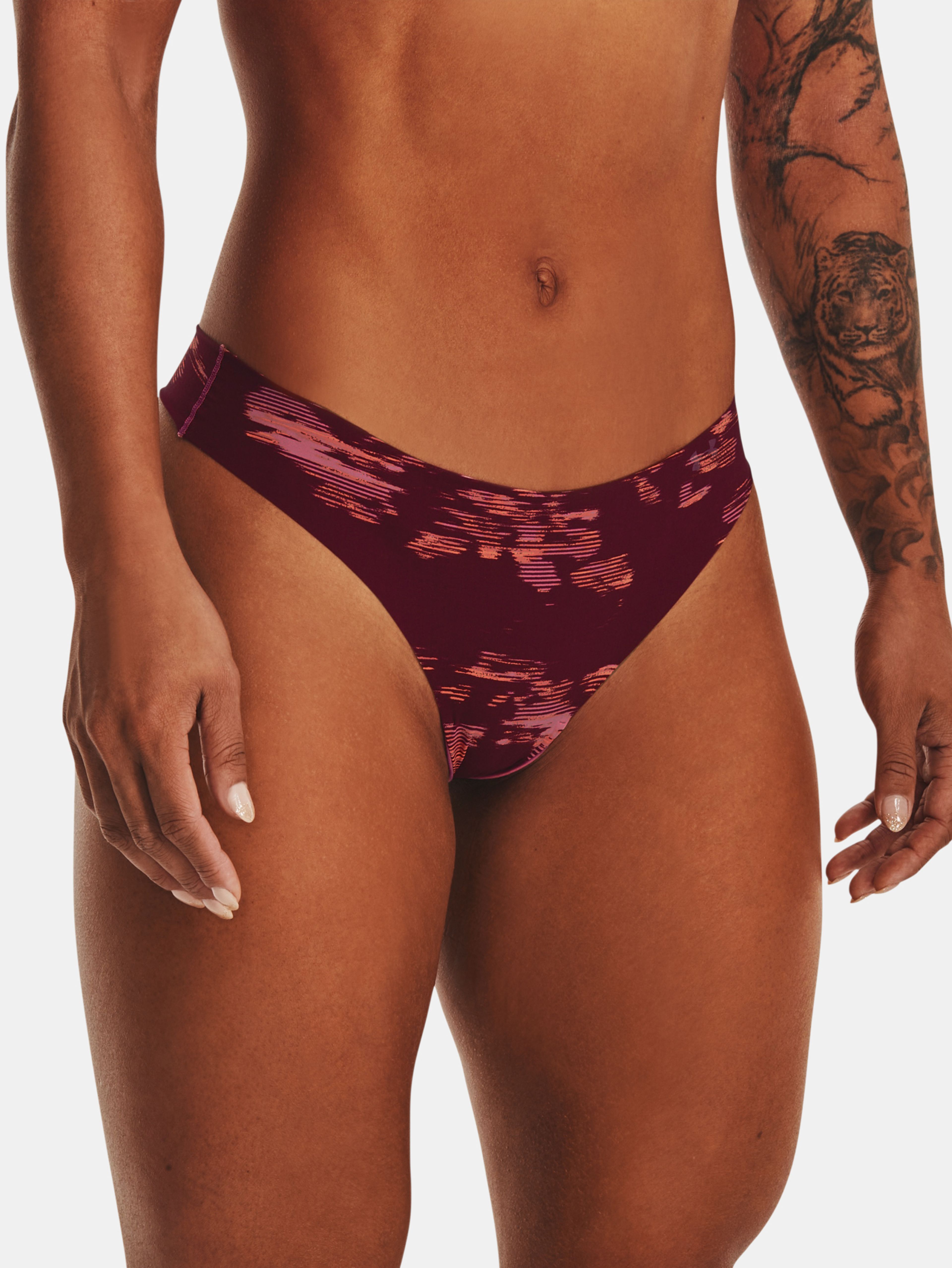 Hlačke Under Armour PS Thong 3Pack Print-PNK