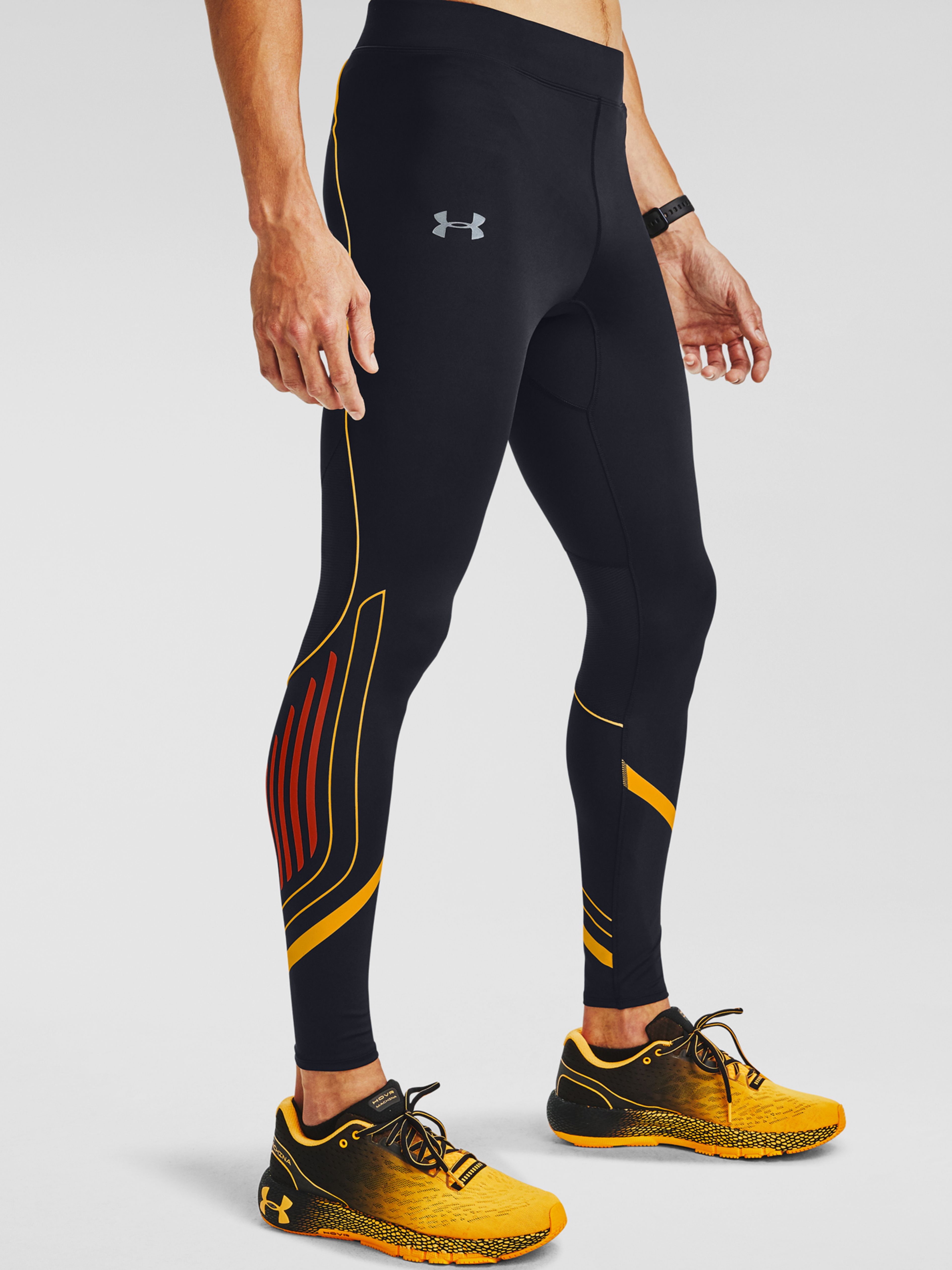 Kompresní legíny Under Armour M UA Qualifier SpeedPocket HeatGear Grap