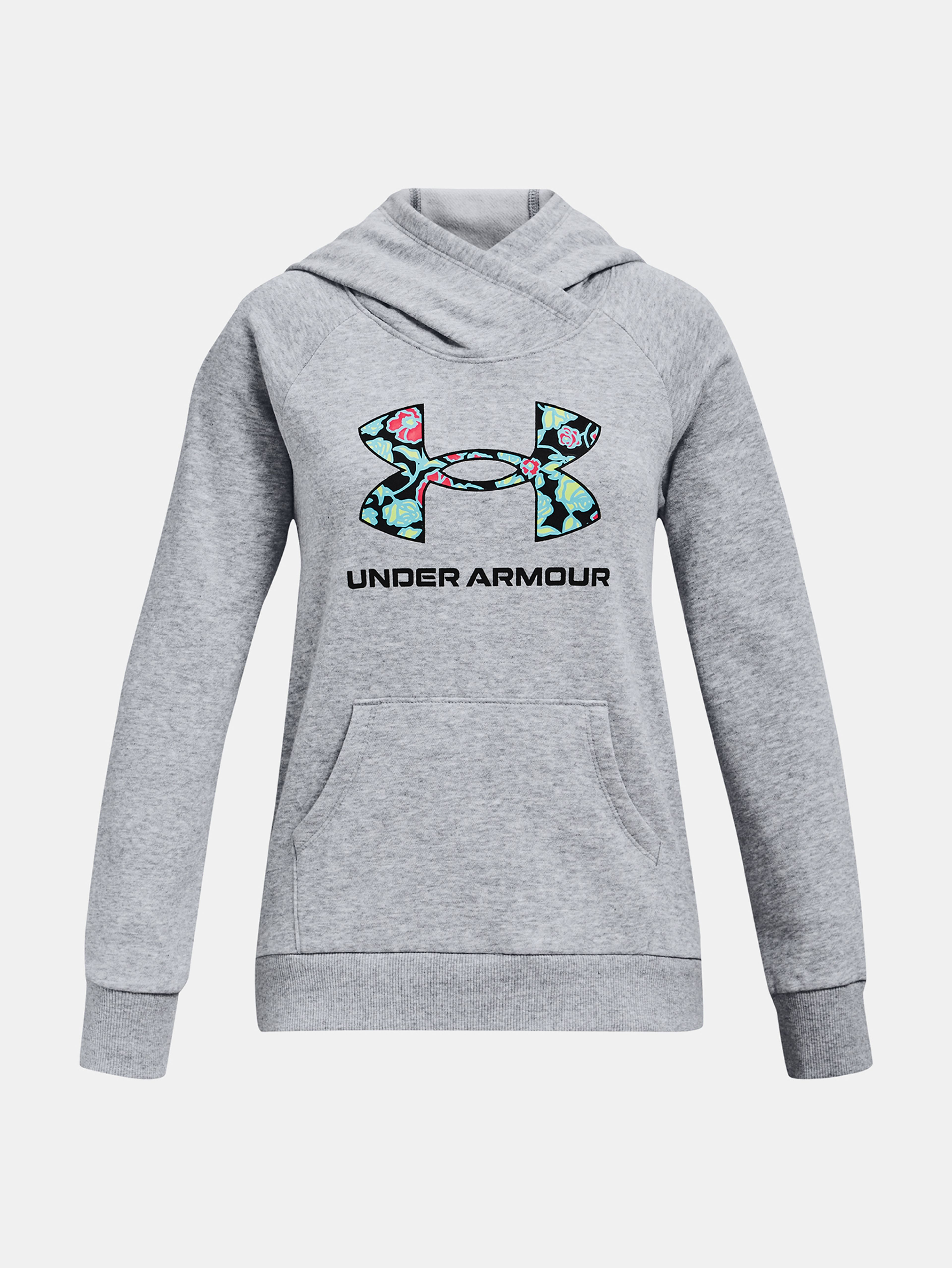 Mikina Under Armour Rival Logo Hoodie-GRY