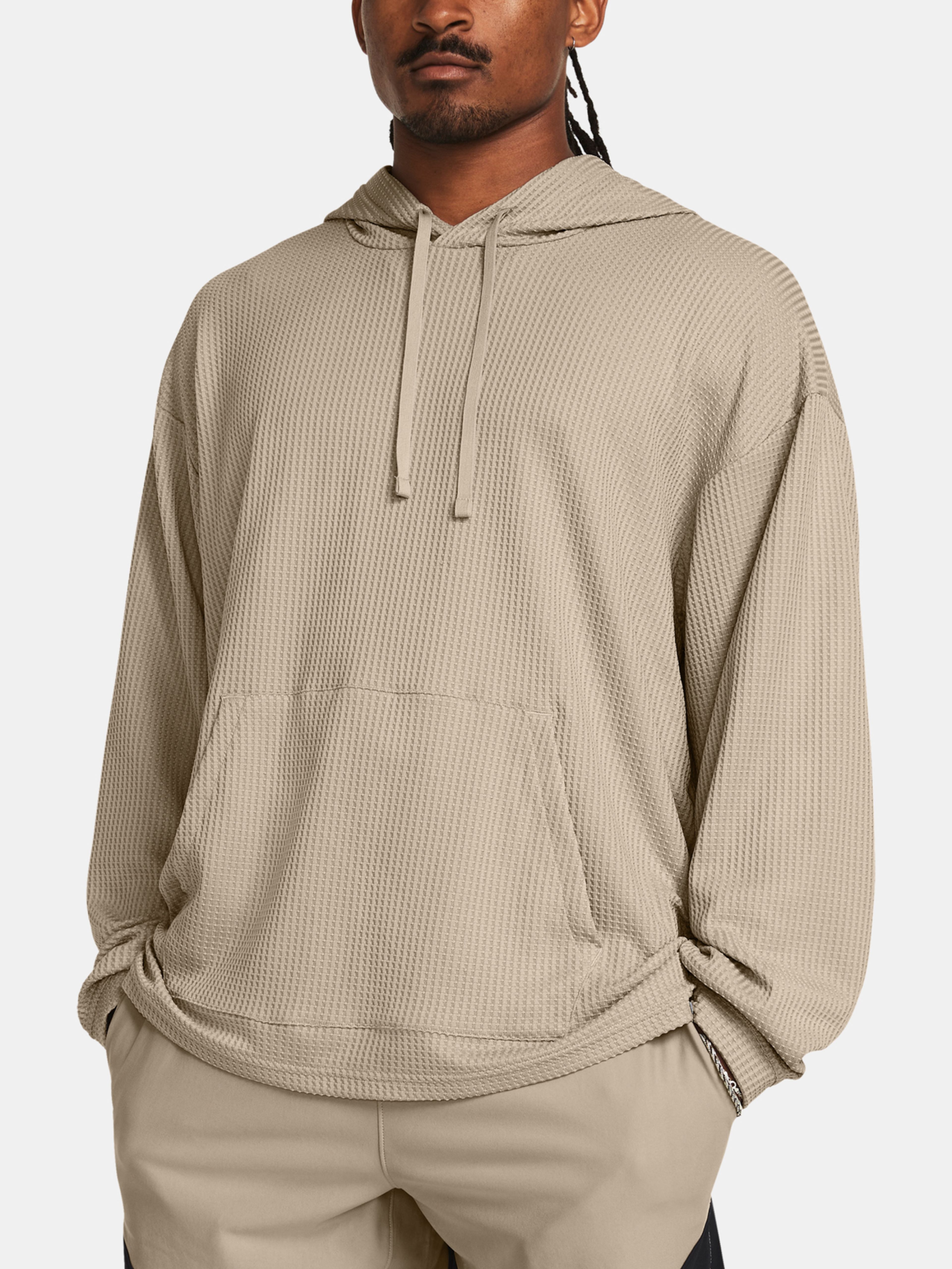 Pulover Under Armour UA Rival Waffle Hoodie-BRN