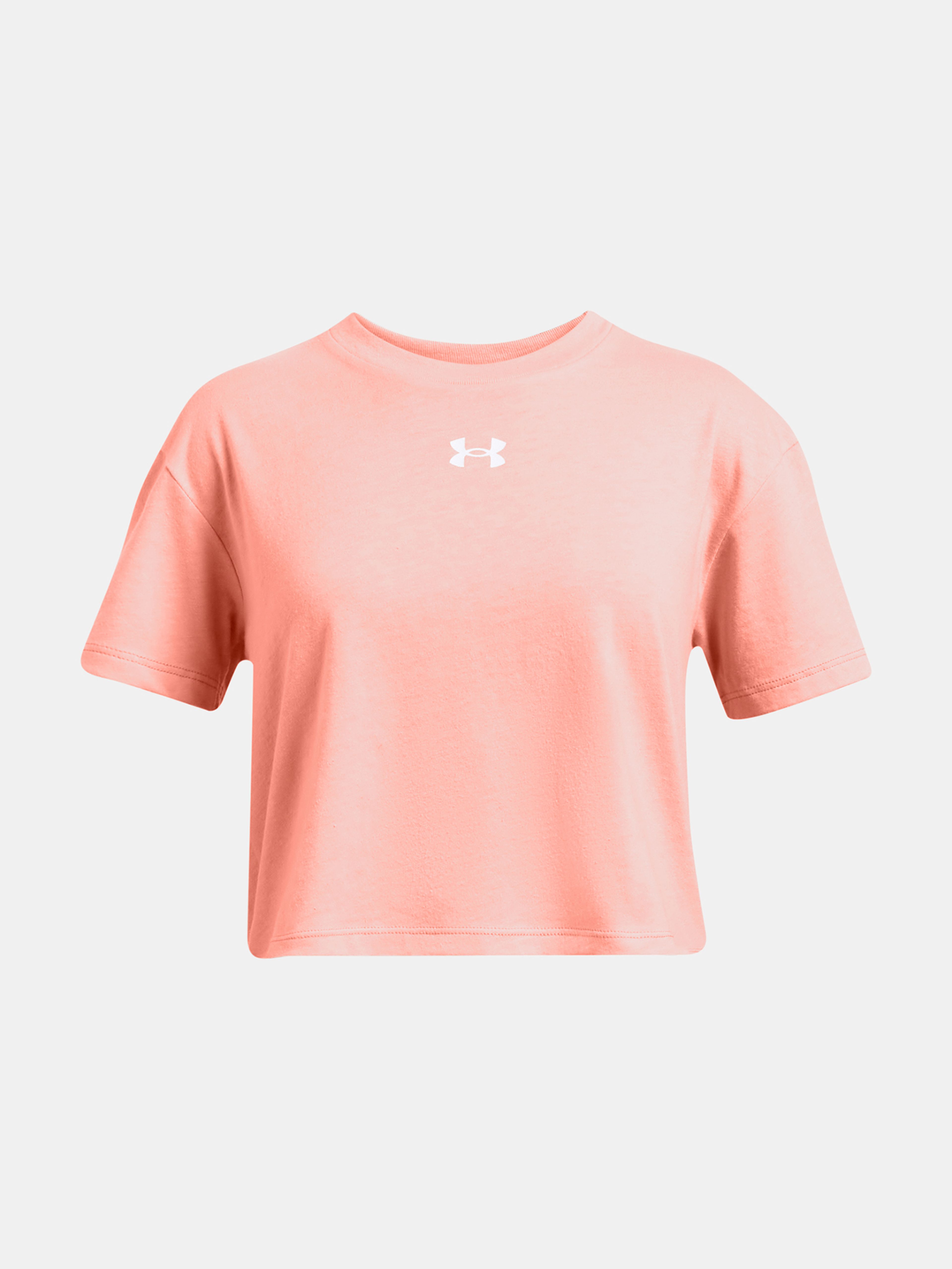 Dievčenské tričko Under Armour UA CROP SPORTSTYLE LOGO SS