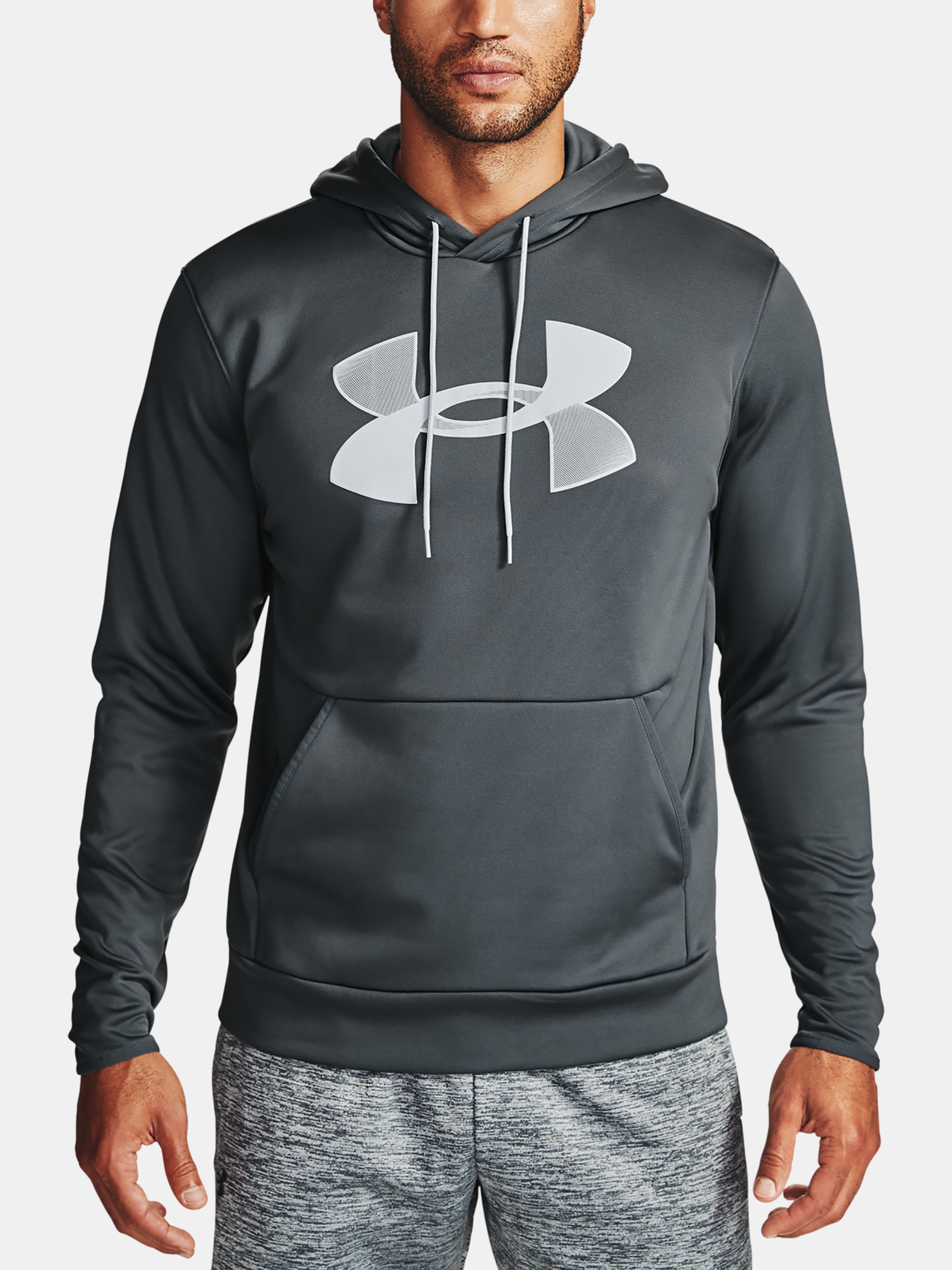  Armour Fleece Big Logo HD-GRY - mikina pánská - UNDER  ARMOUR - 60.04 € - outdoorové oblečení a vybavení shop