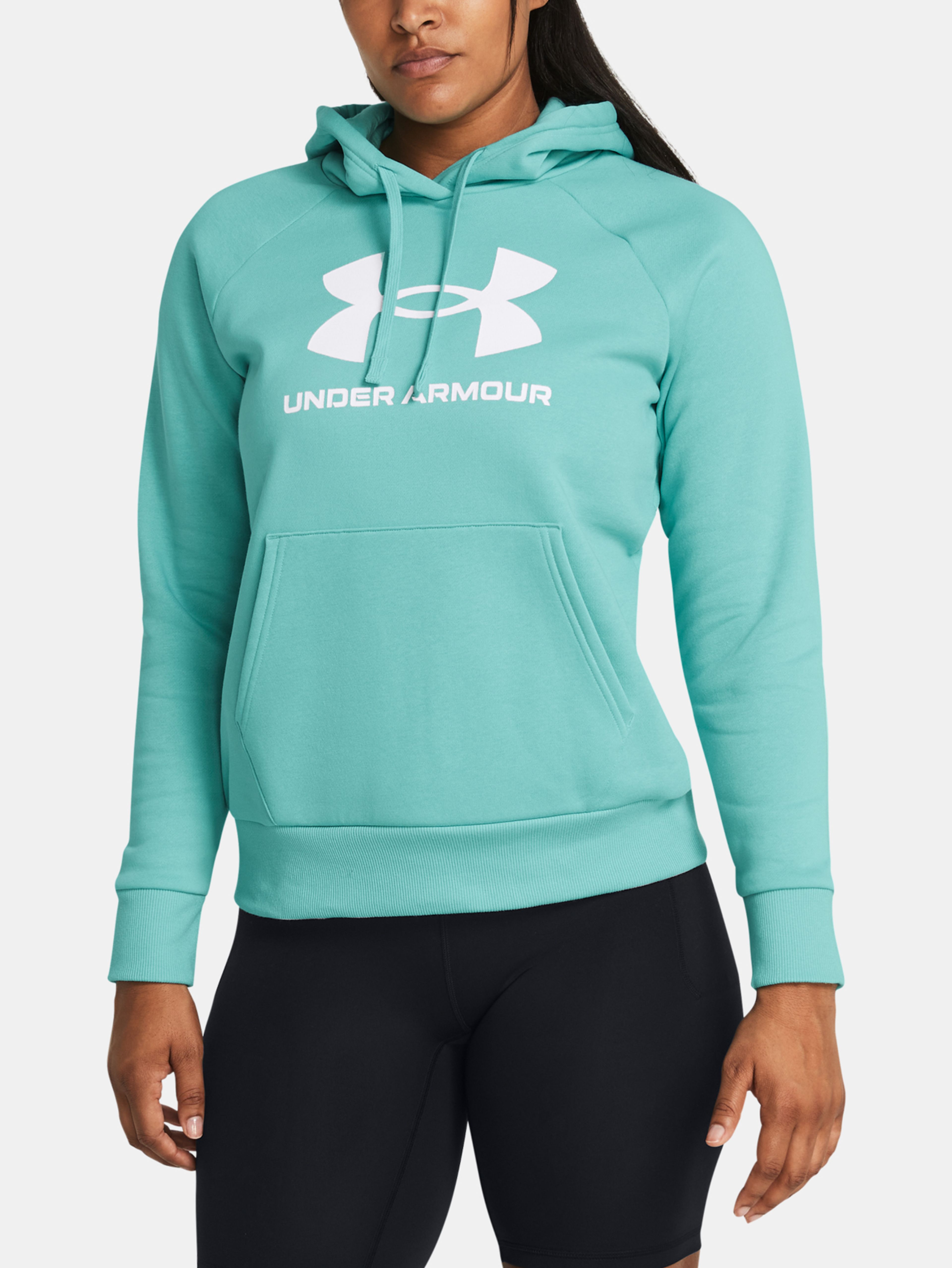 Under Armour UA Rival Fleece Big Logo Hdy-GRN felső