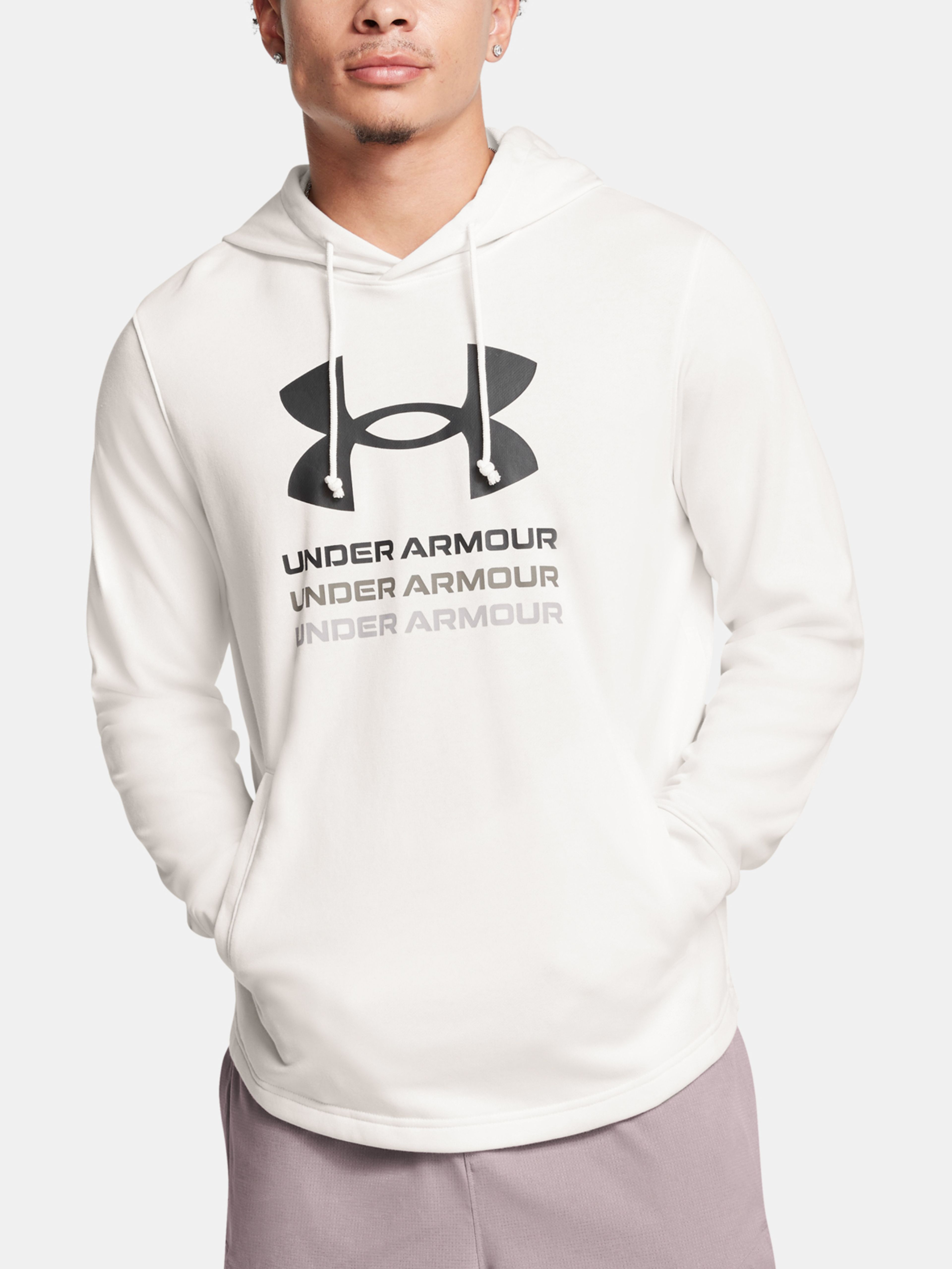 Pánska mikina Under Armour UA Rival Terry Graphic Hood