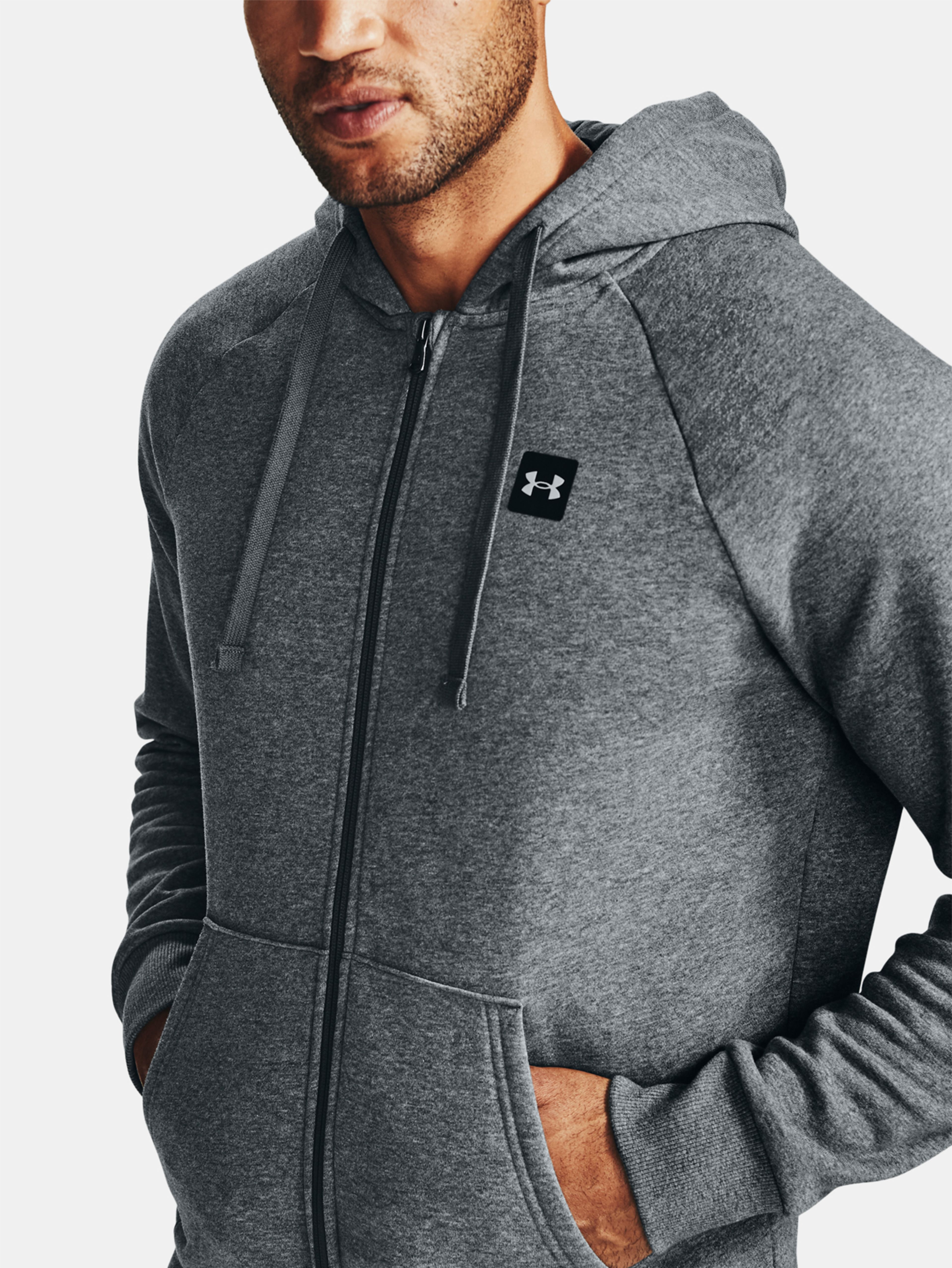 Pulover Under Armour UA Rival Fleece FZ Hoodie-GRY