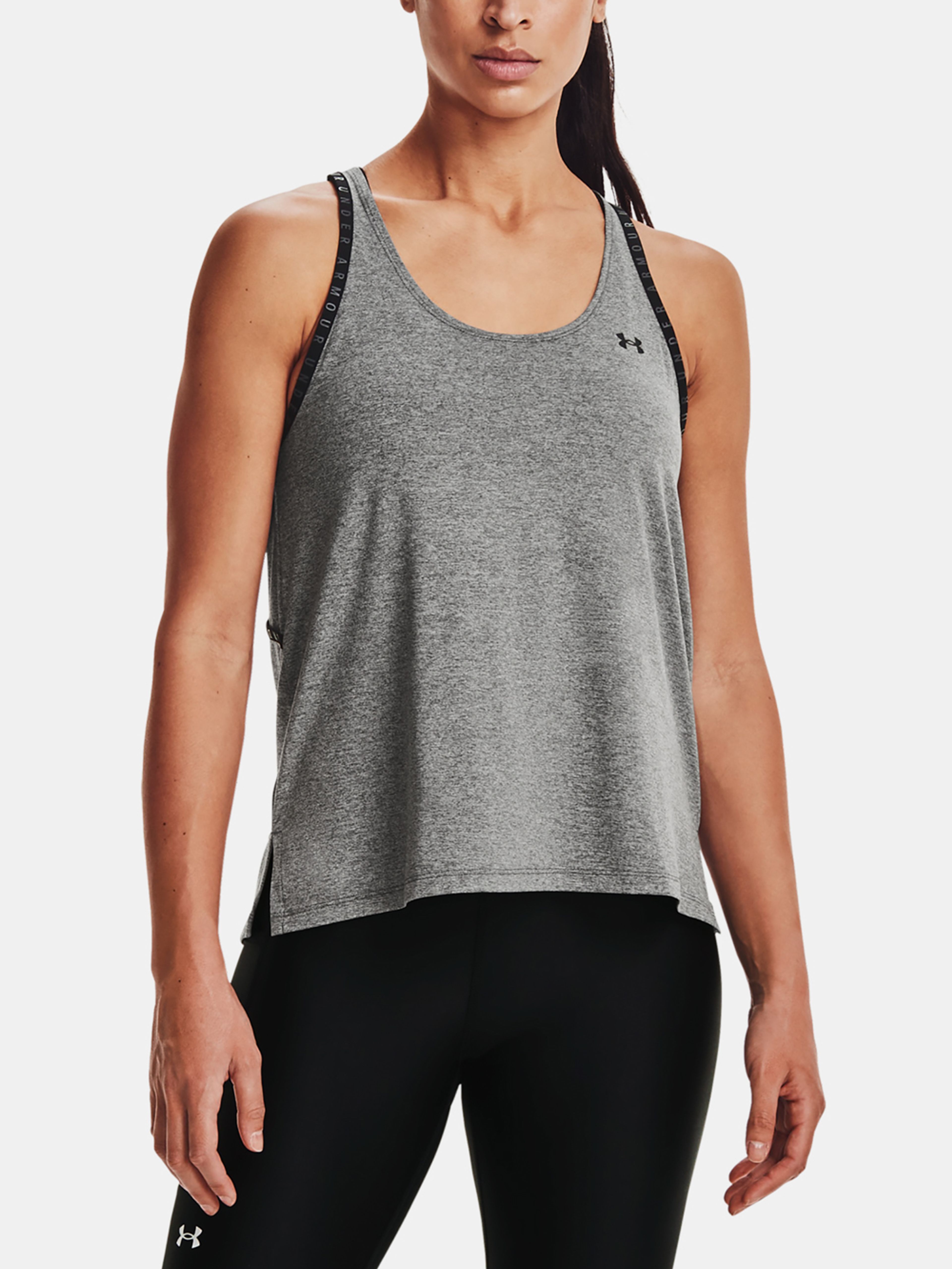 Tielko Under Armour Knockout Mesh Back Tank-GRY