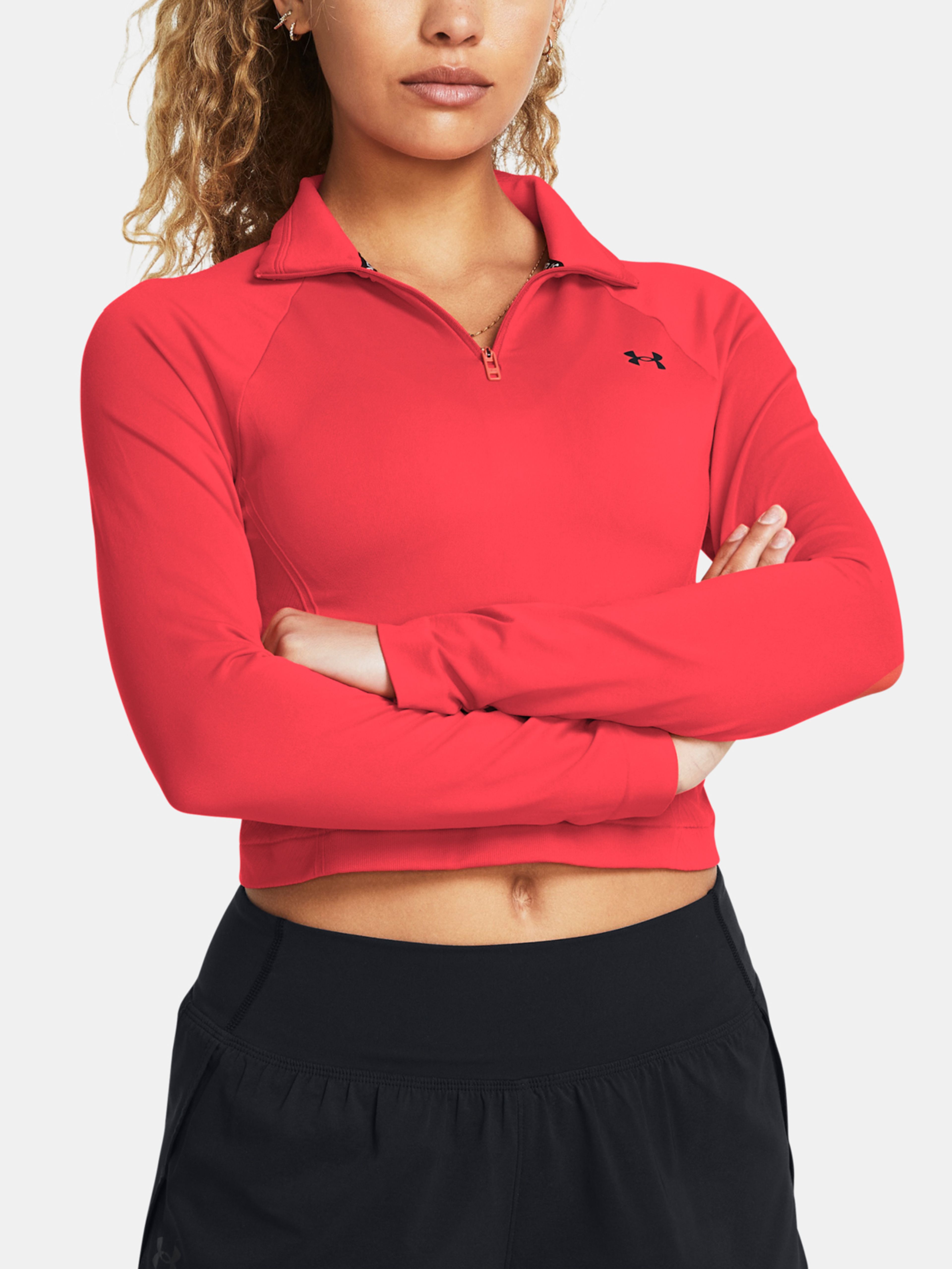 Dámske tričko Under Armour Vanish Seamless 1/4 Zip Crop