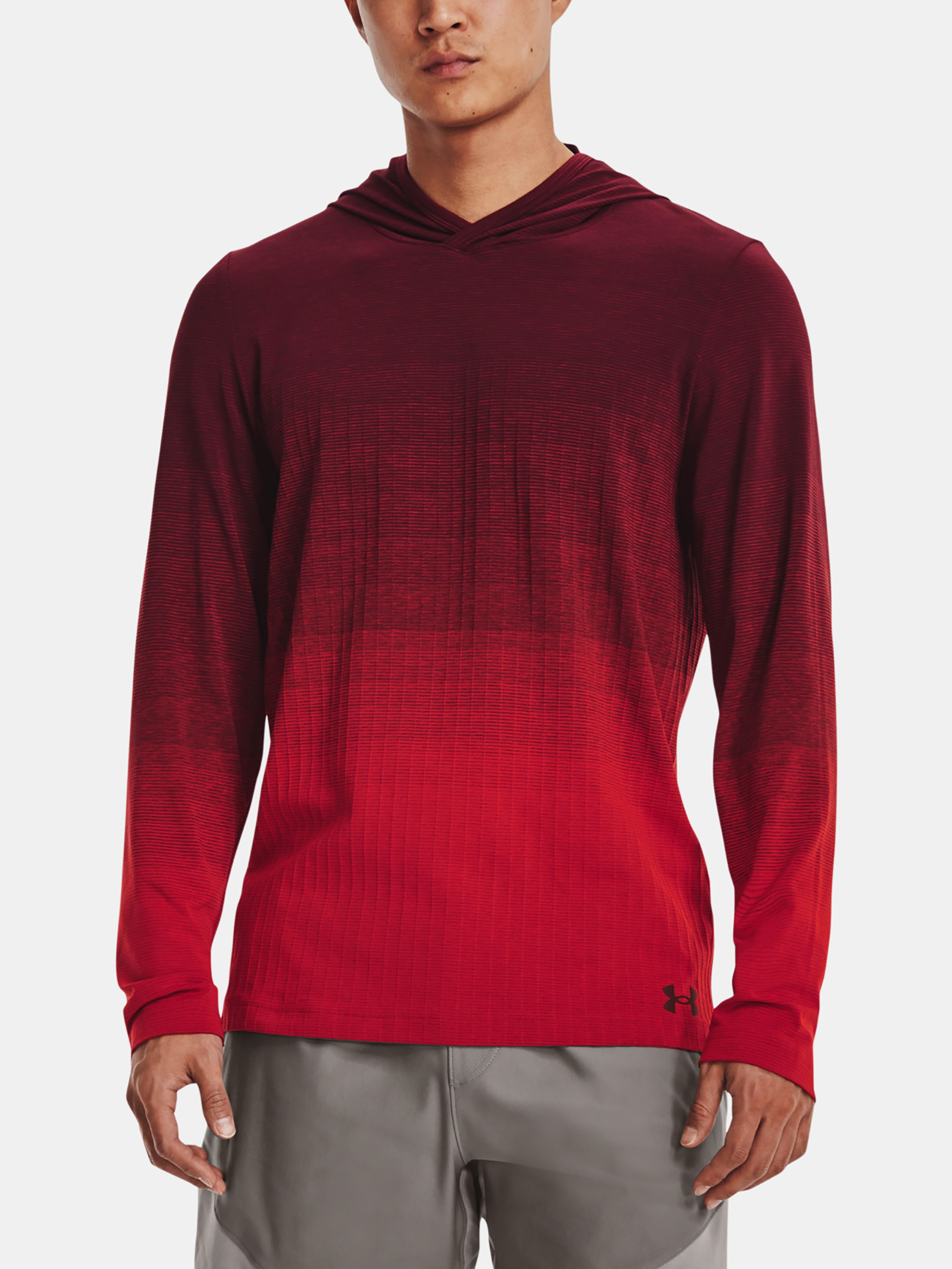 Pulover Under Armour UA Seamless LUX Hoodie-RED