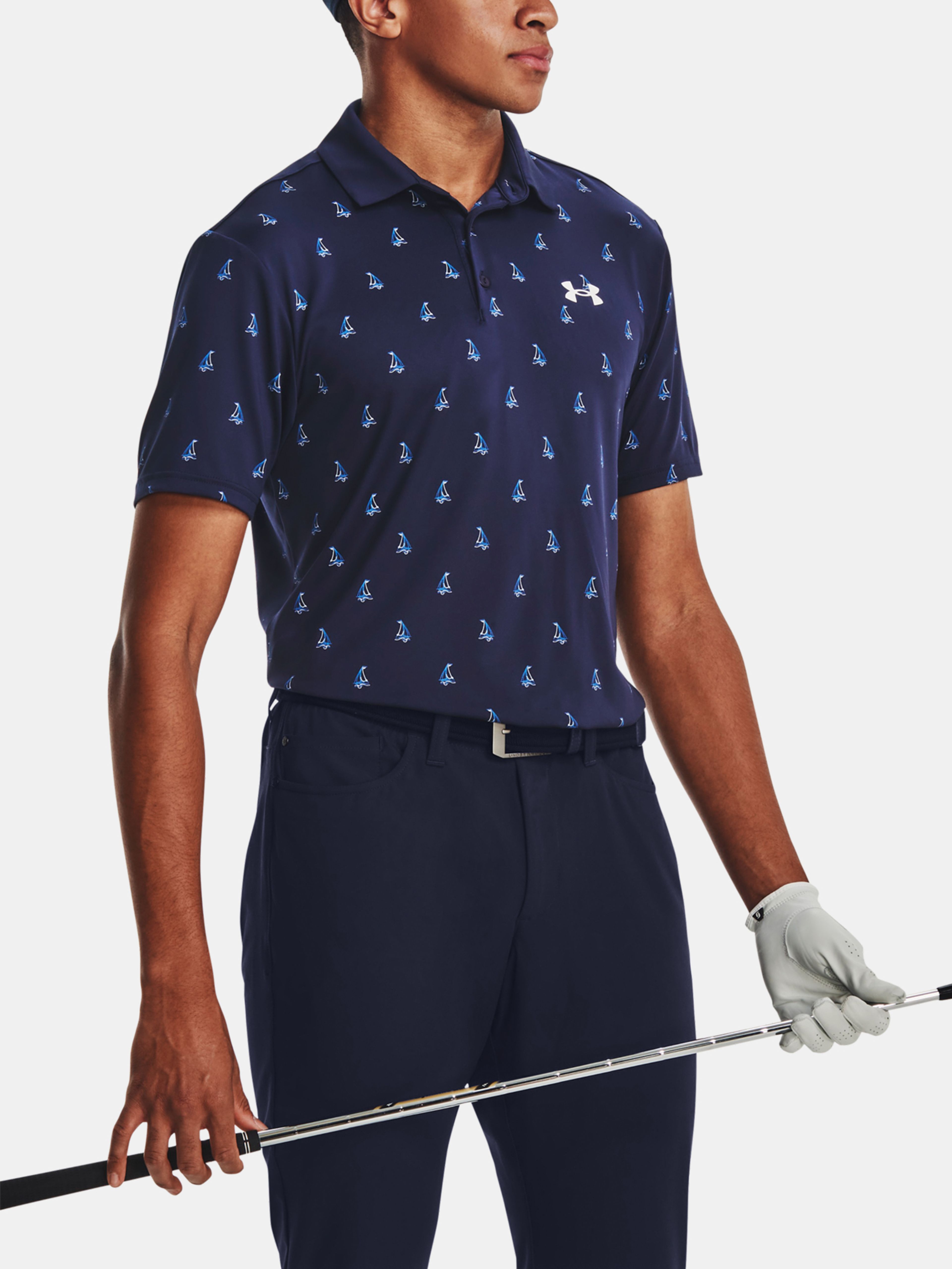 Majica Under Armour UA Playoff 3.0 Printed Polo-NVY
