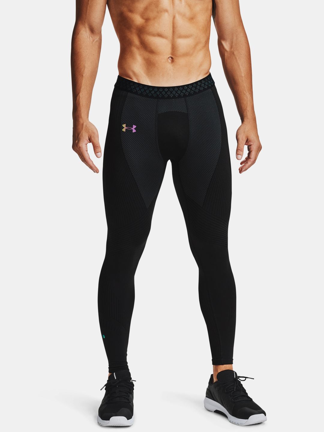 Kompresní legíny Under Armour HG Armour Leggings-WHT