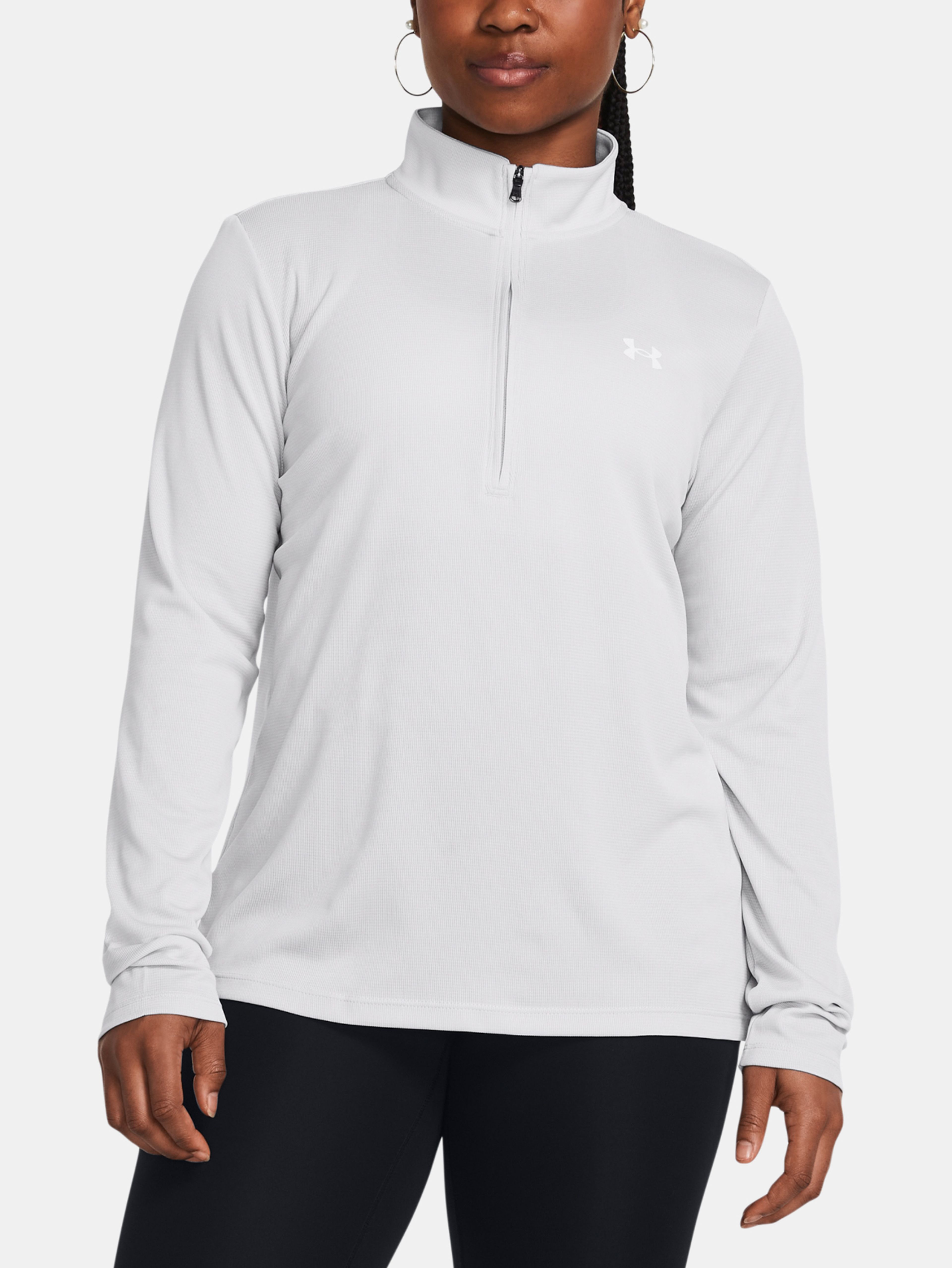 Pulover  Under Armour Tech Textured 1/2 Zip-GRY