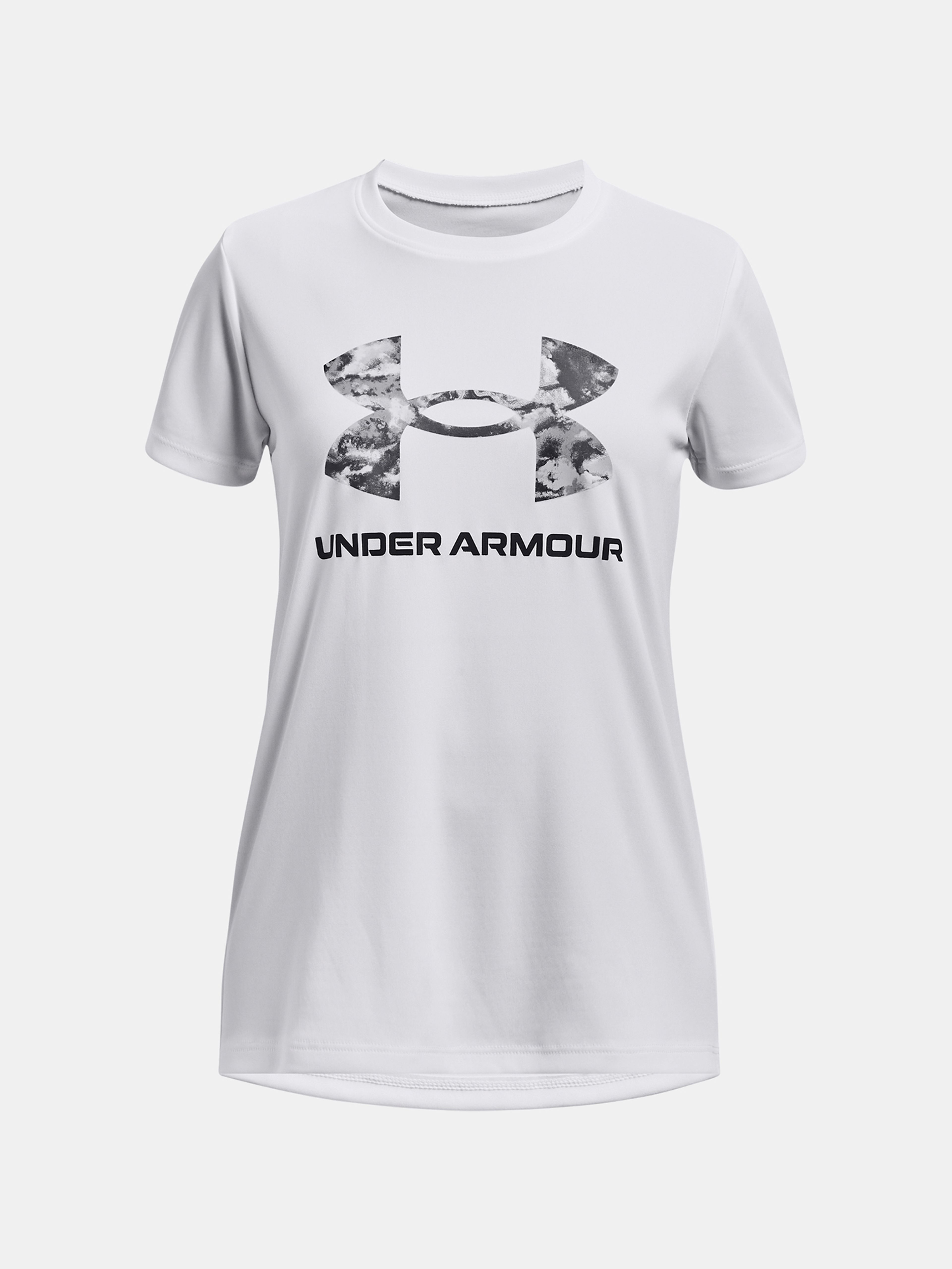 Tričko Under Armour UA Tech Print BL SSC-WHT