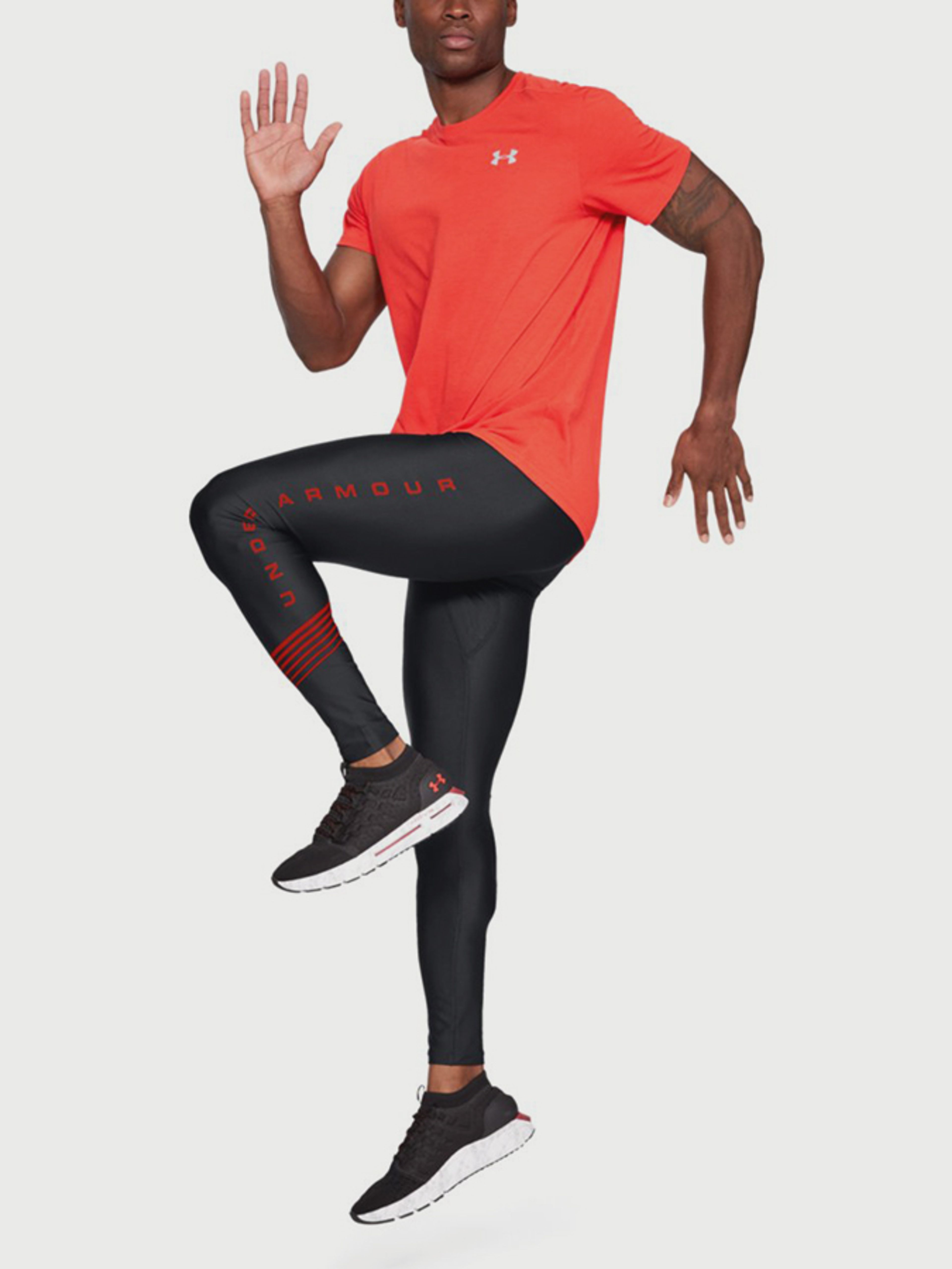 Kompresní legíny Under Armour Heatgear Run Graphic Tight