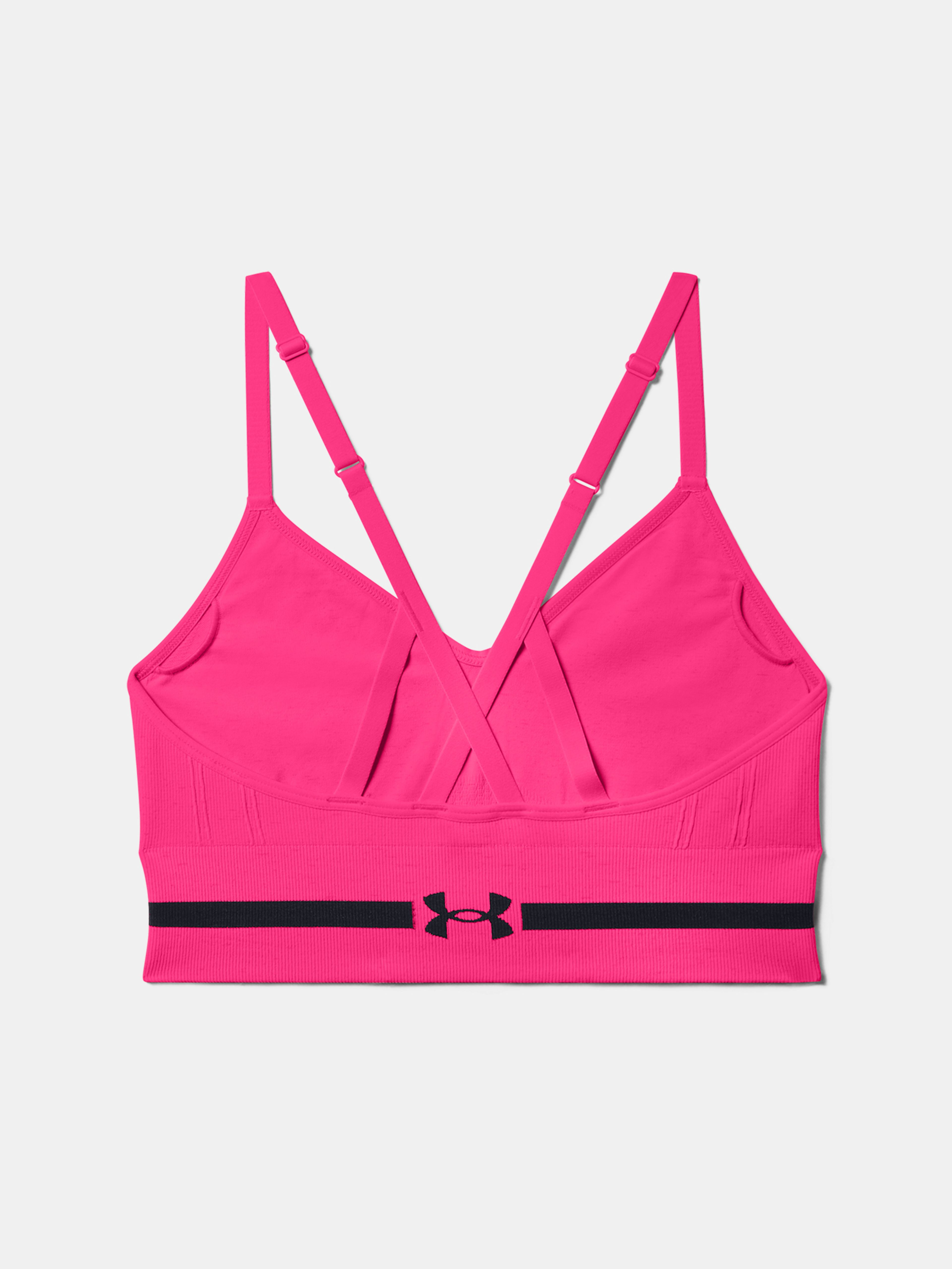  UA Seamless Low Long Htr Bra, Pink - sports bra - UNDER  ARMOUR - 33.14 € - outdoorové oblečení a vybavení shop
