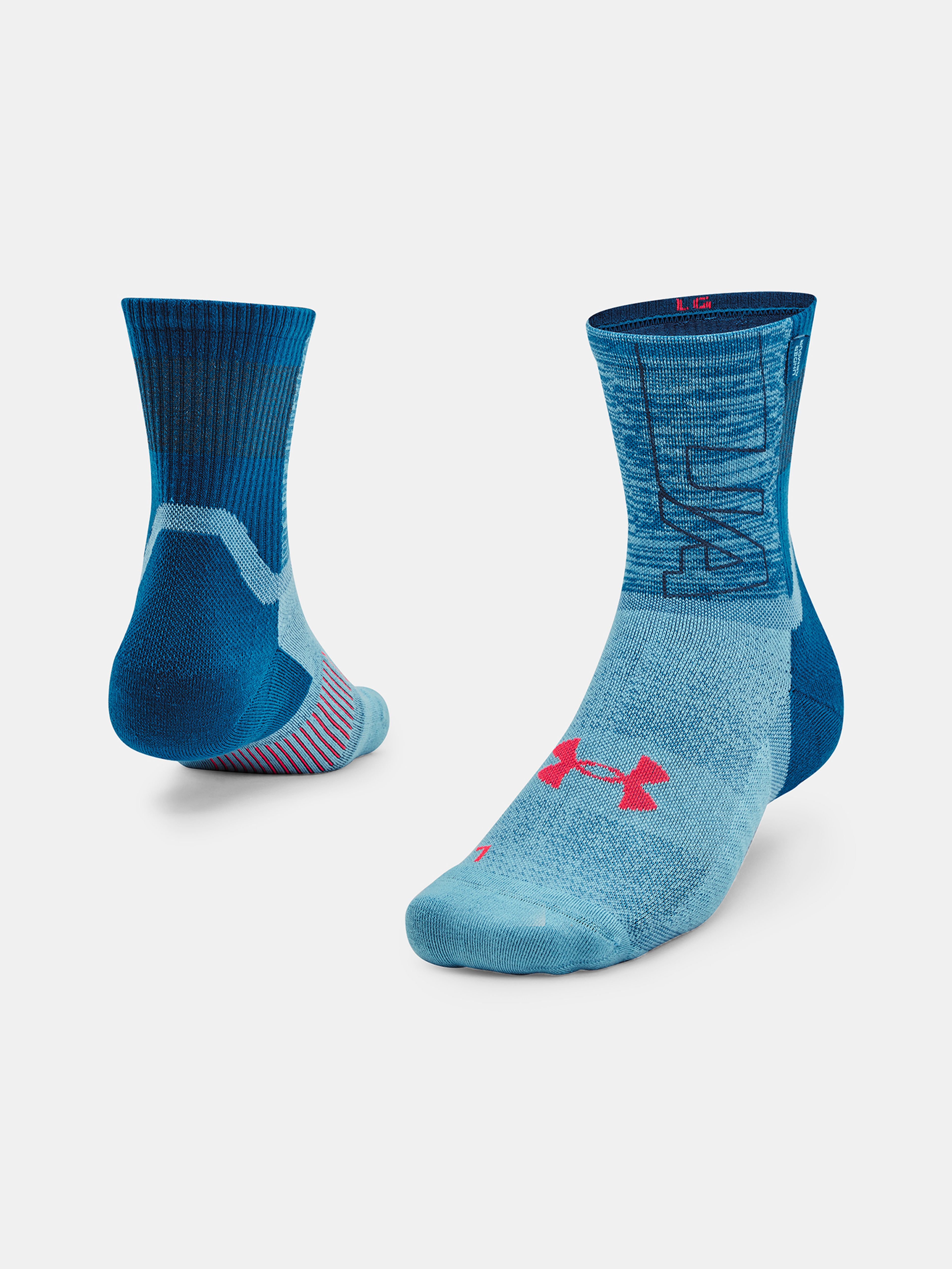 Ponožky Under Armour UA ArmourDry Run Mid-Crew-BLU