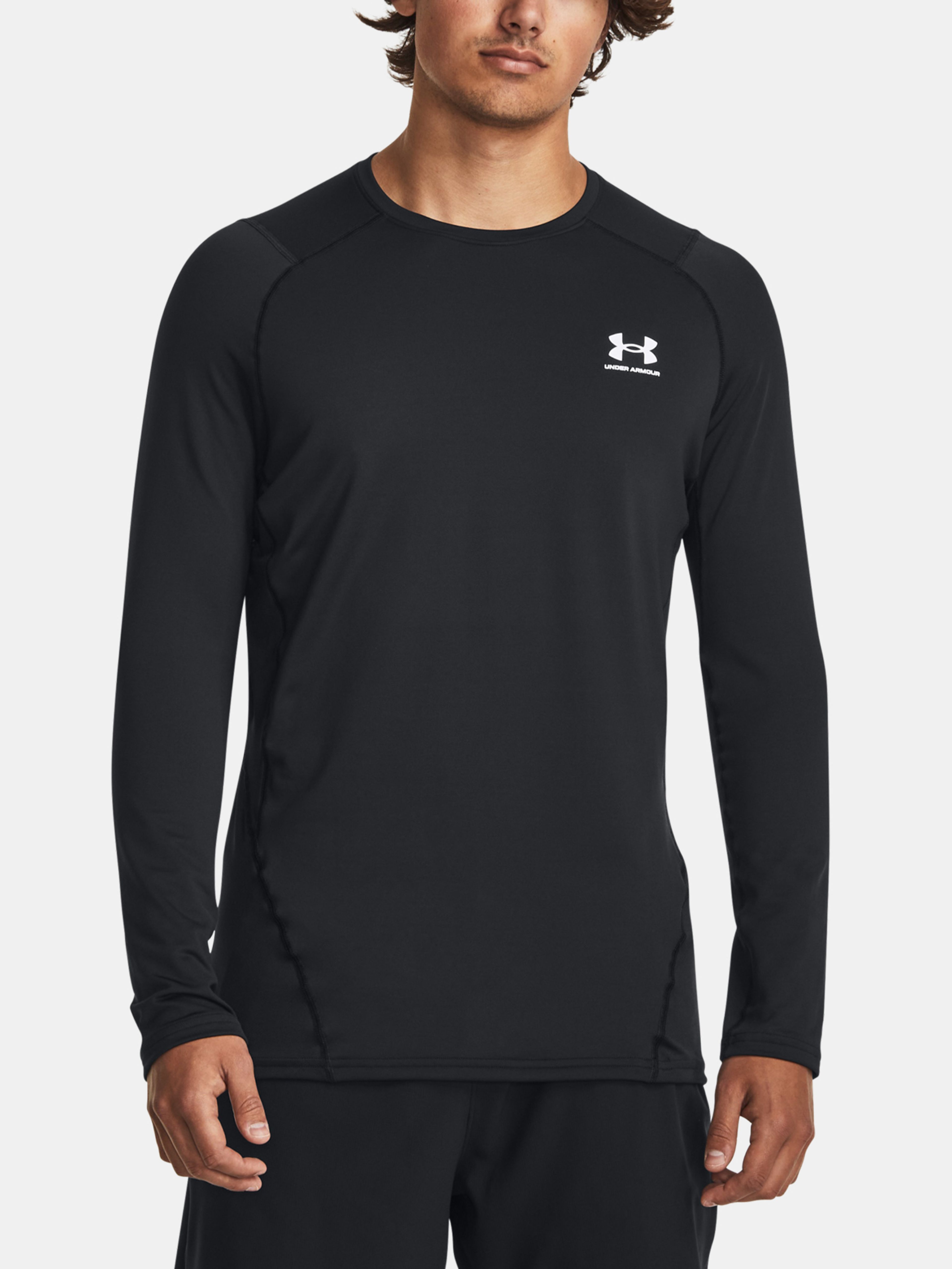 Majica Under Armour UA CG Armour Fitted Crew-BLK