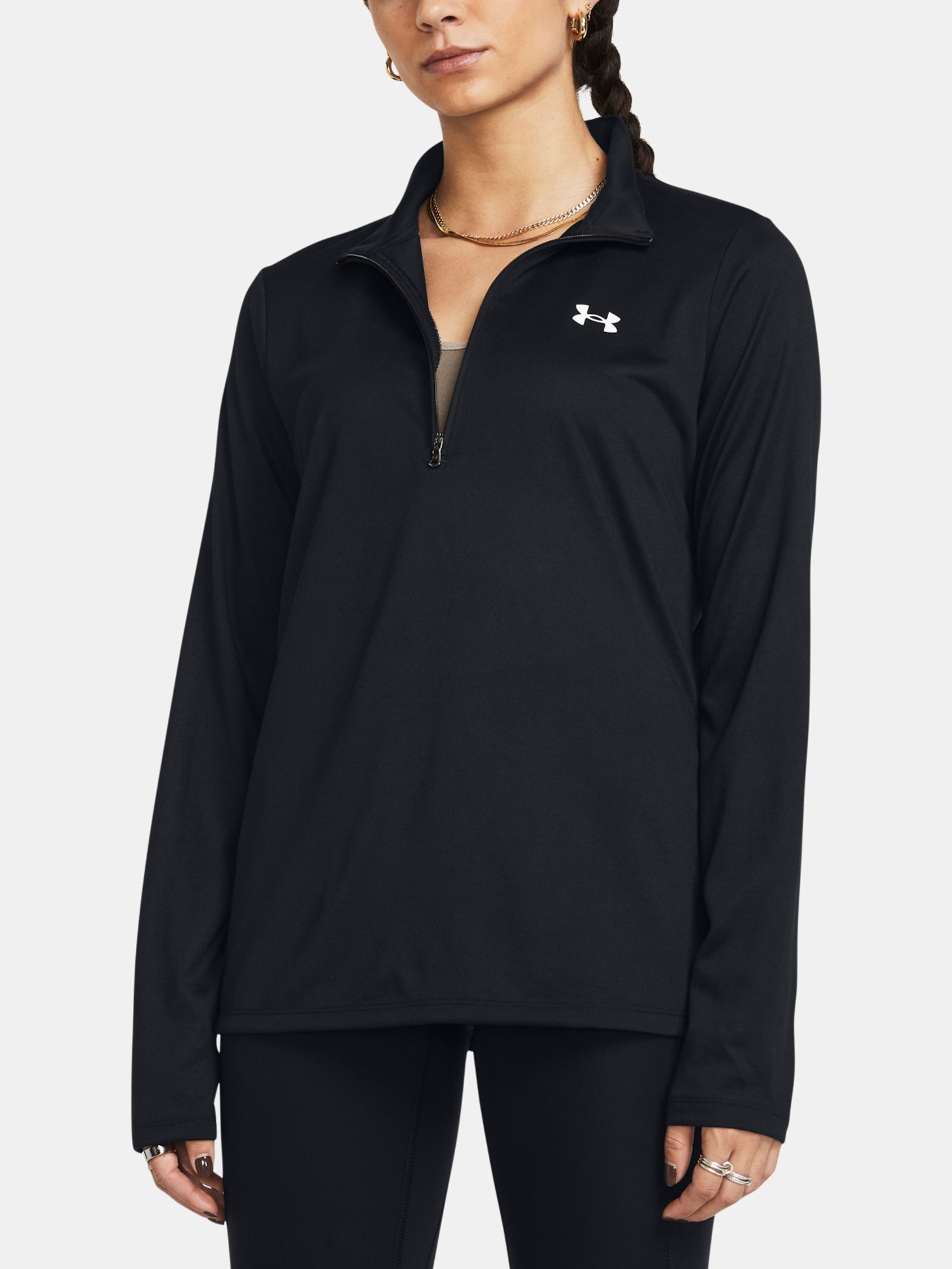 Női póló Under Armour Tech 1/2 Zip- Solid