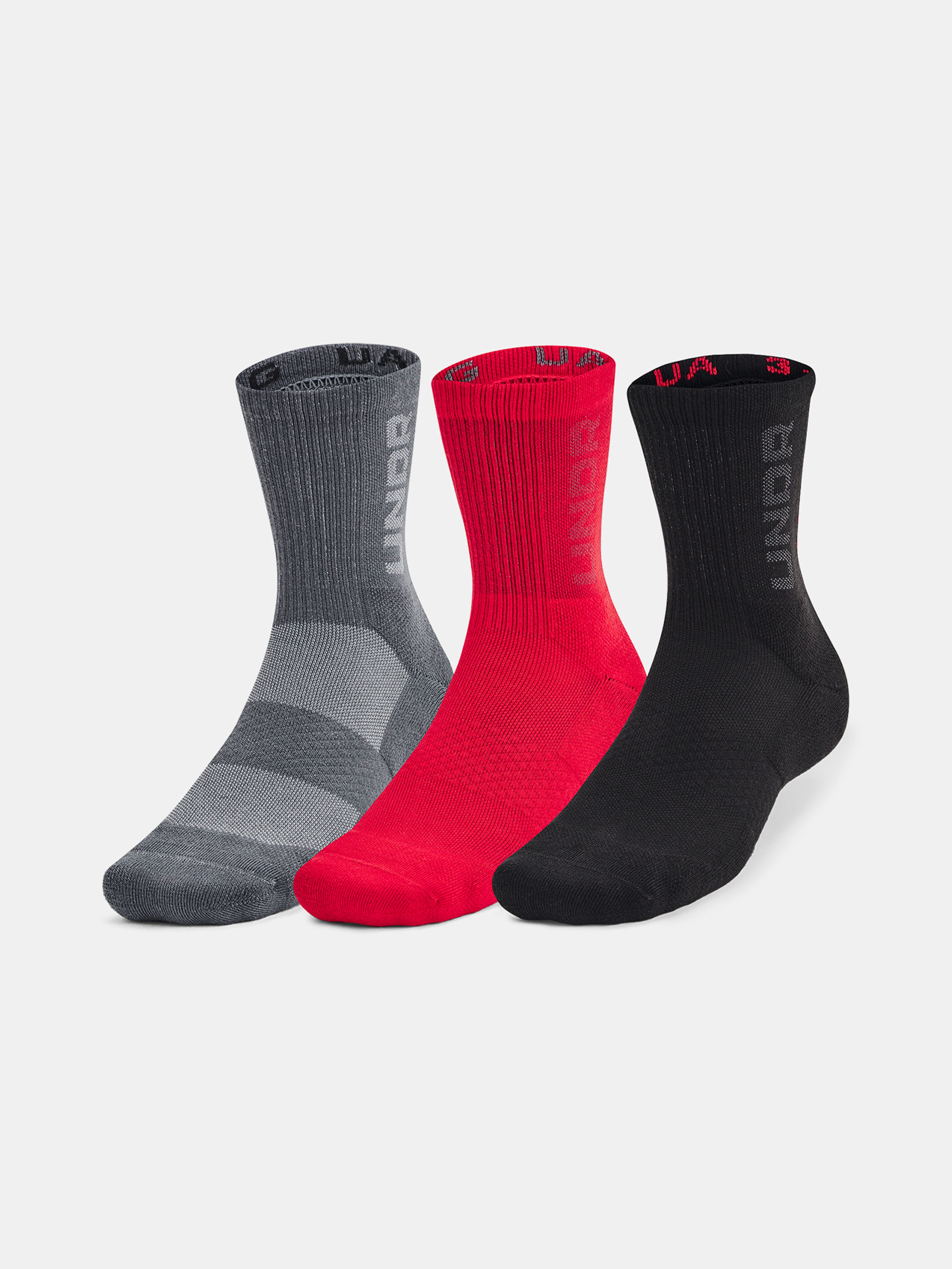 Unisexové ponožky Under Armour UA 3-Maker 3pk Mid-Crew