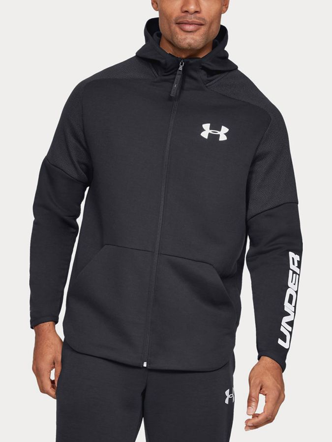 Mikina Under Armour MOVE LIGHT GRAPHIC FZ BLK underarmour.cz