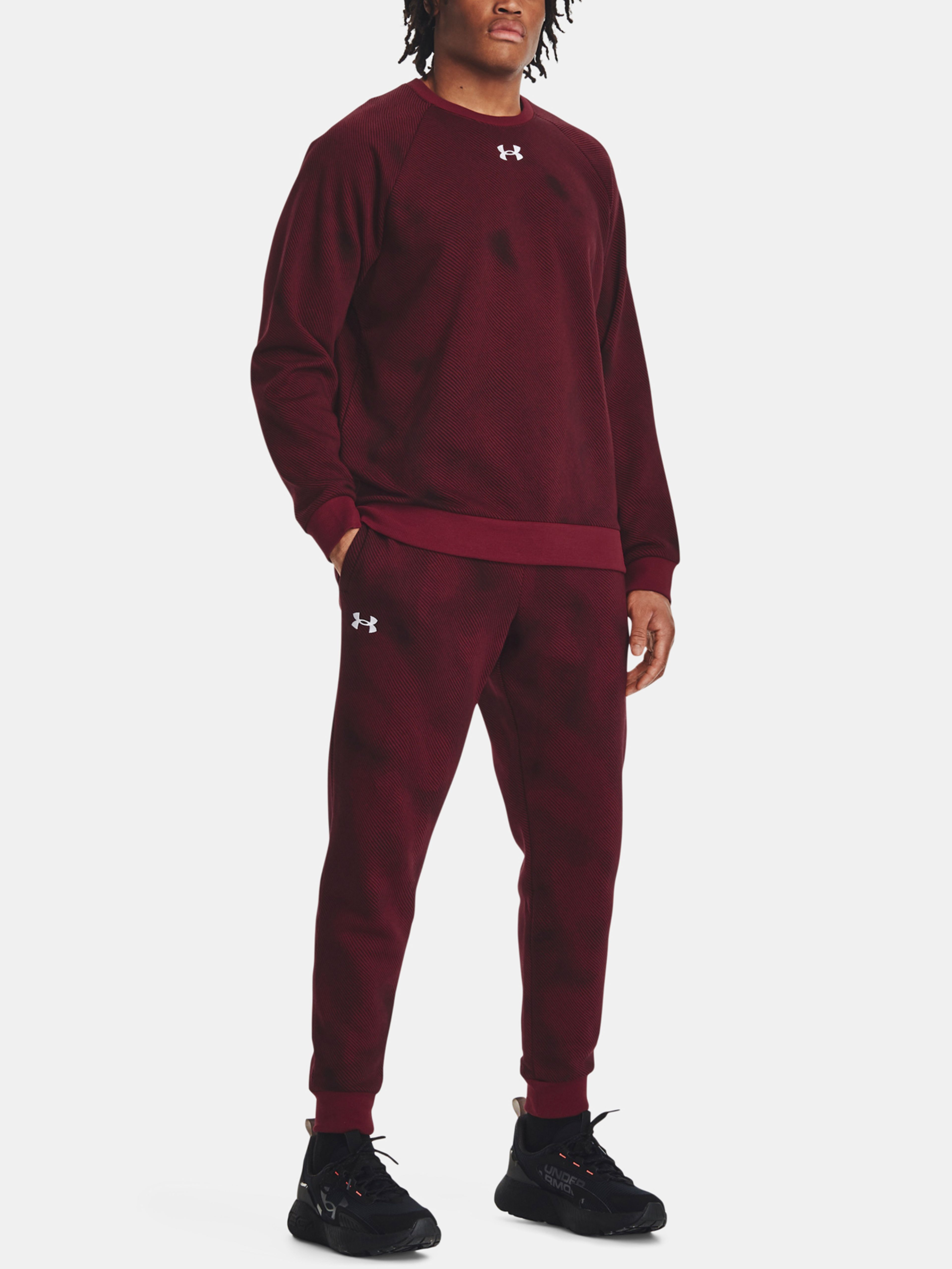 Under Armour UA Rival Fleece Printed Crew-MRN felső