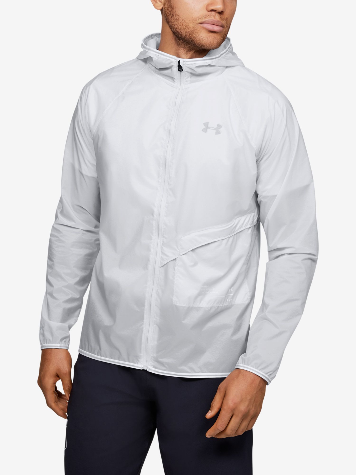 Bunda Under Armour QUALIFIER STORM PACKABLE JACKET GRY