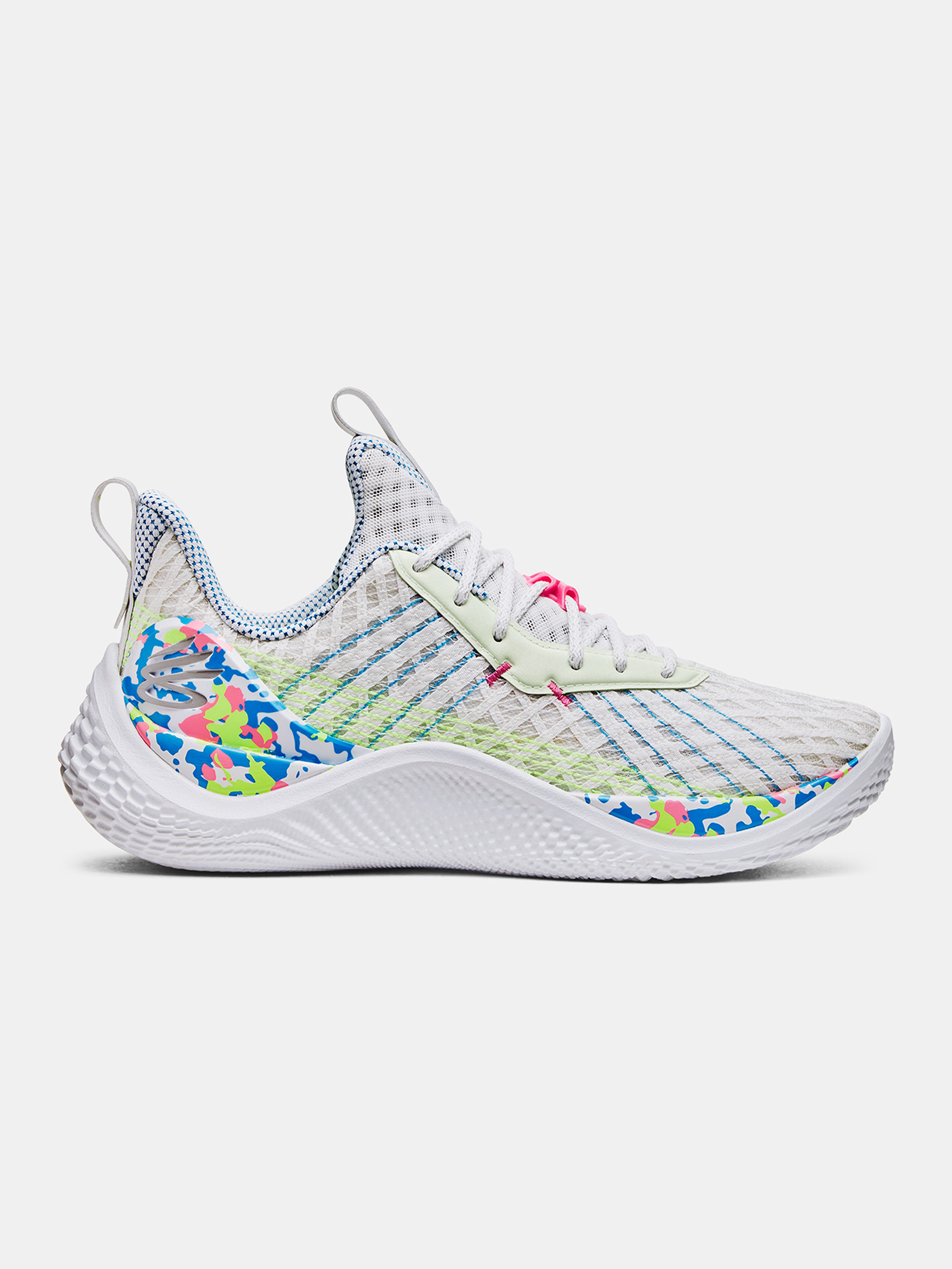 Topánky Under Armour CURRY 10 SPLASH PARTY-WHT