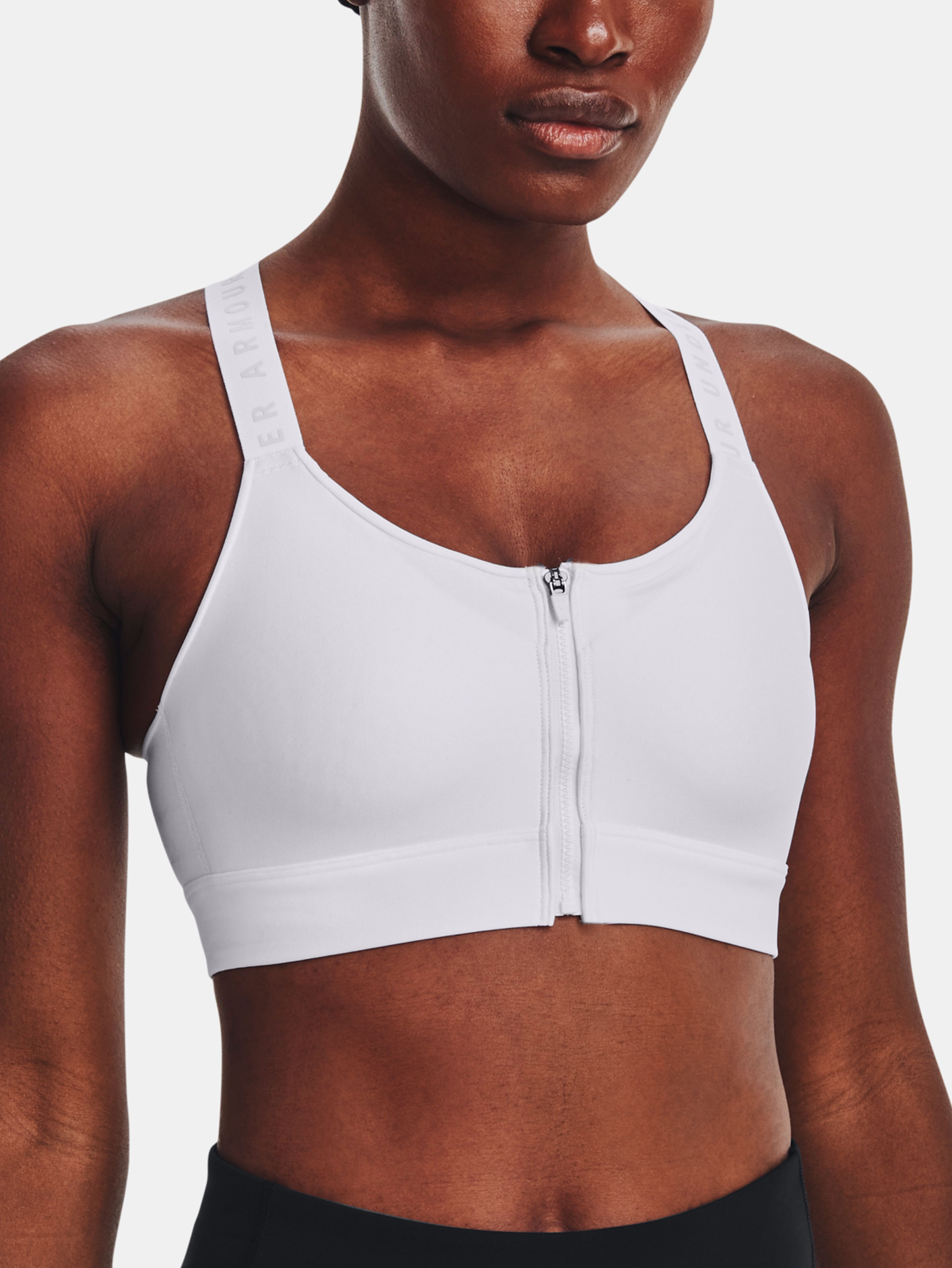 Podprsenka Under Armour UA Infinity High Bra Zip-WHT