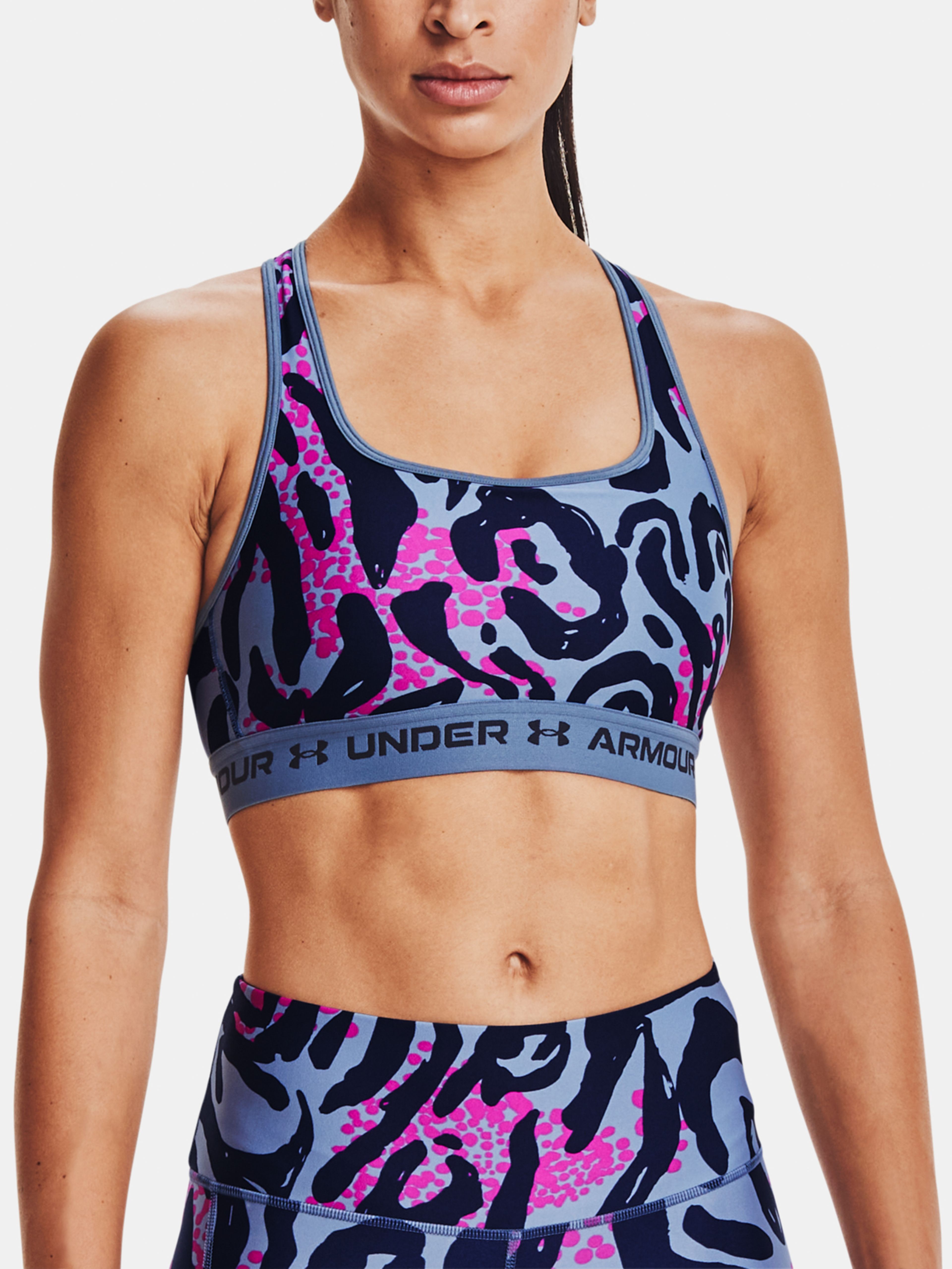 Dámská podprsenka Under Armour Crossback Mid Print