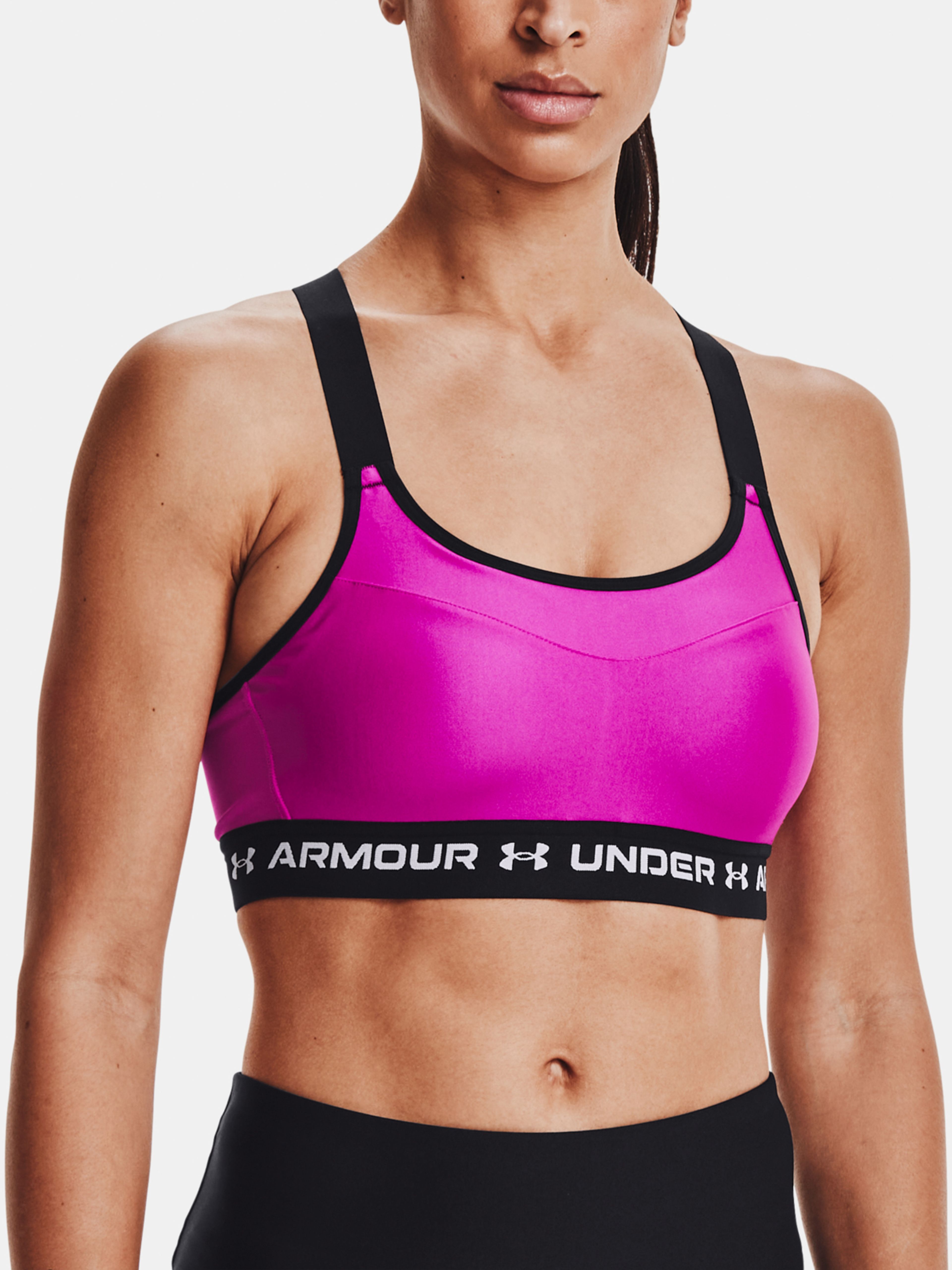  Armour High Crossback Bra, Black - sports bra - UNDER ARMOUR  - 41.63 € - outdoorové oblečení a vybavení shop