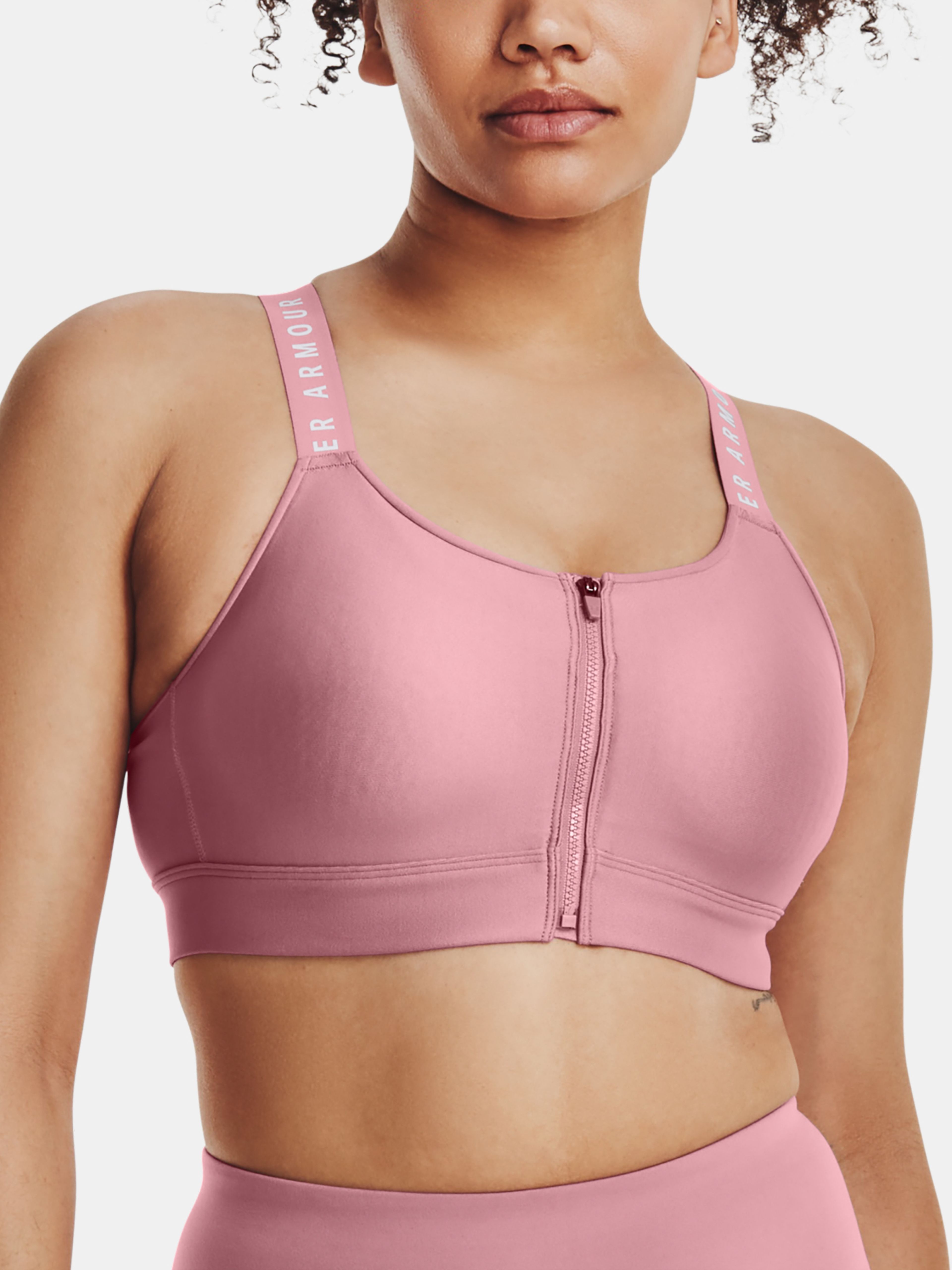 Топ Under Armour Infinity High Bra Zip Black 1373860-001 купить в Киеве,  Харькове, Днепре, Одессе, Запорожье, Львове