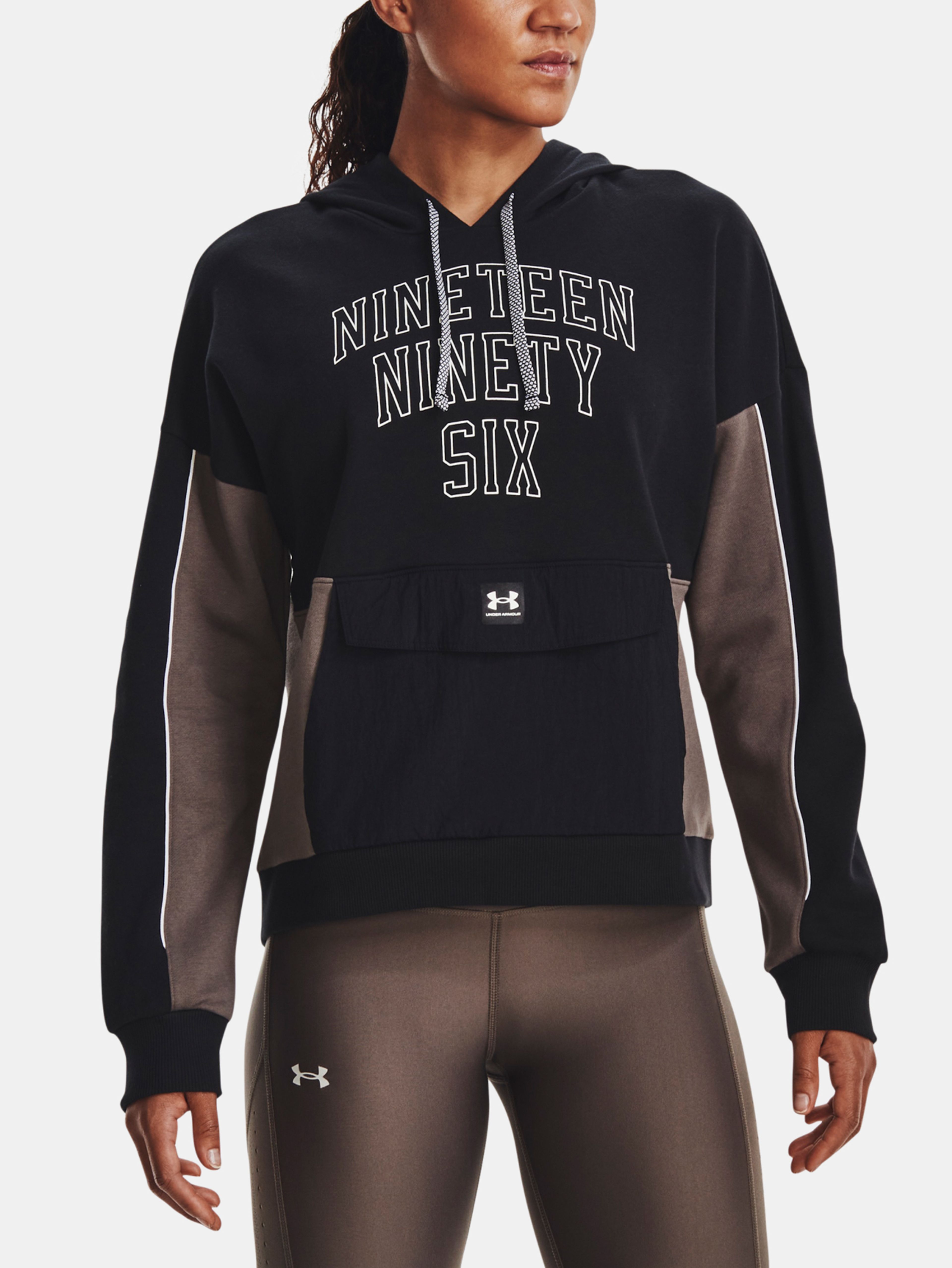 Mikina Under Armour Rival Fleece + Hoodie-BLK