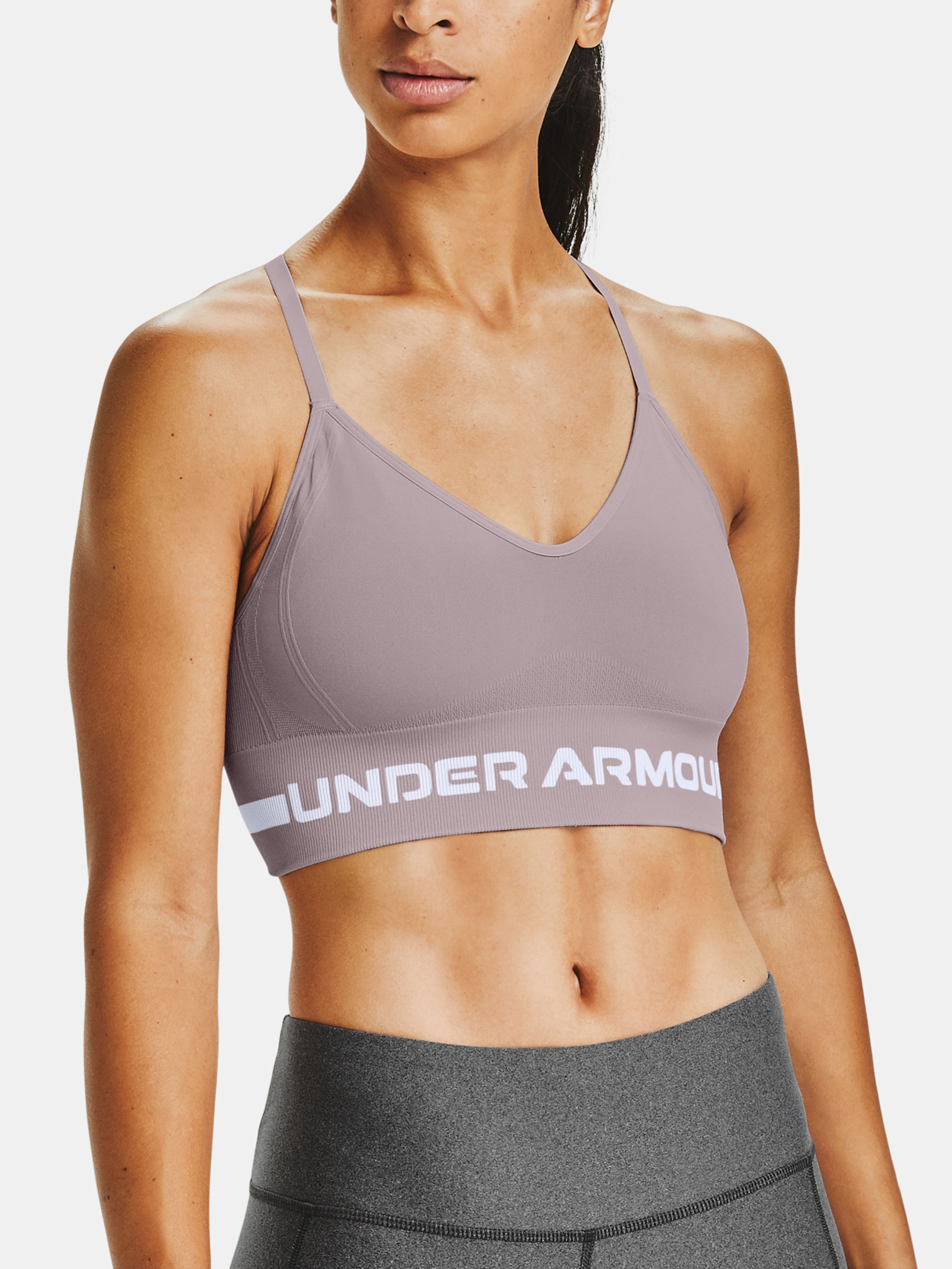 Podprsenka Under Armour UA Seamless Low Long Bra-PNK