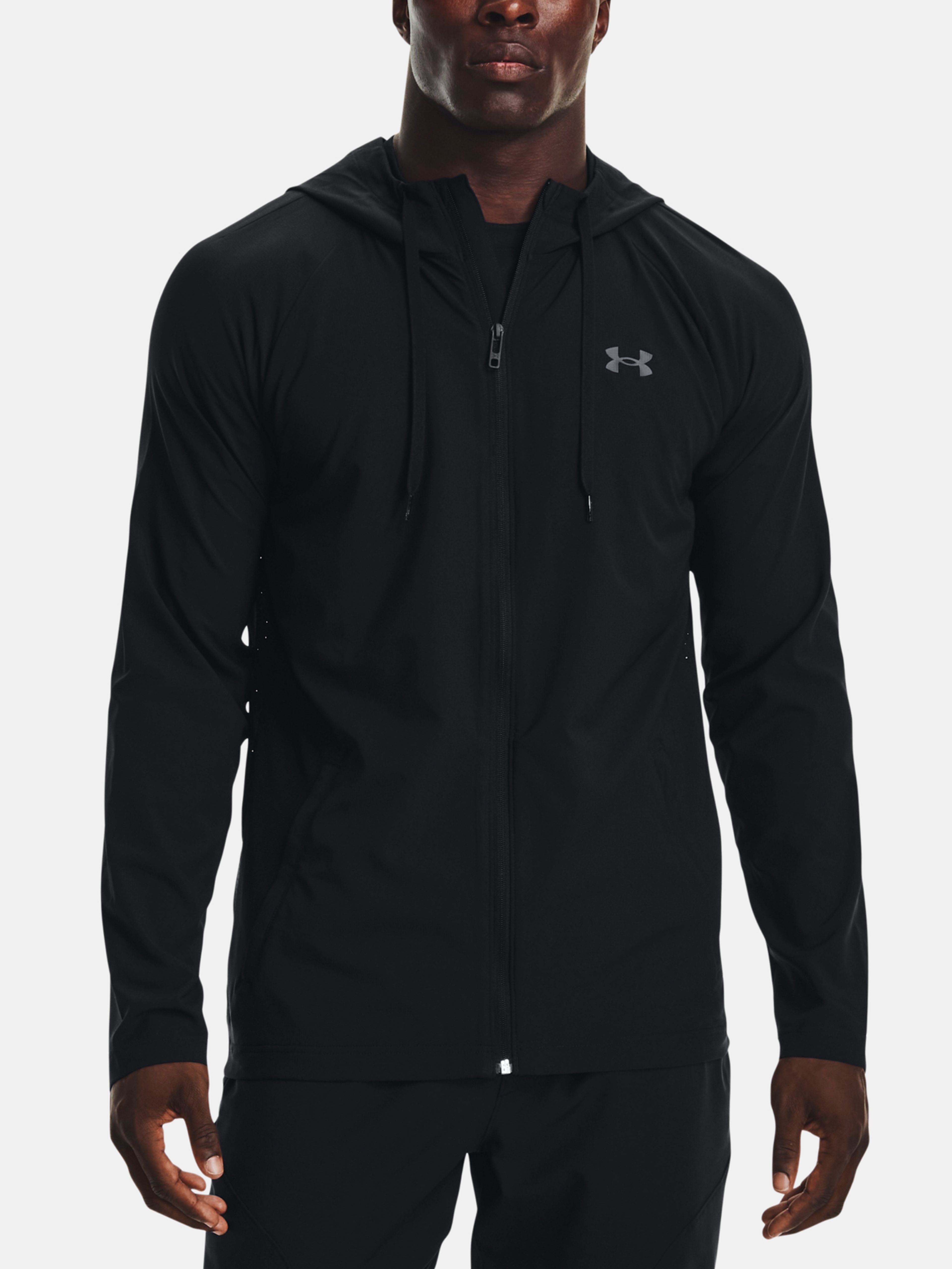 Mikina Under Armour UA Wvn Perforated Wndbreaker-BLK