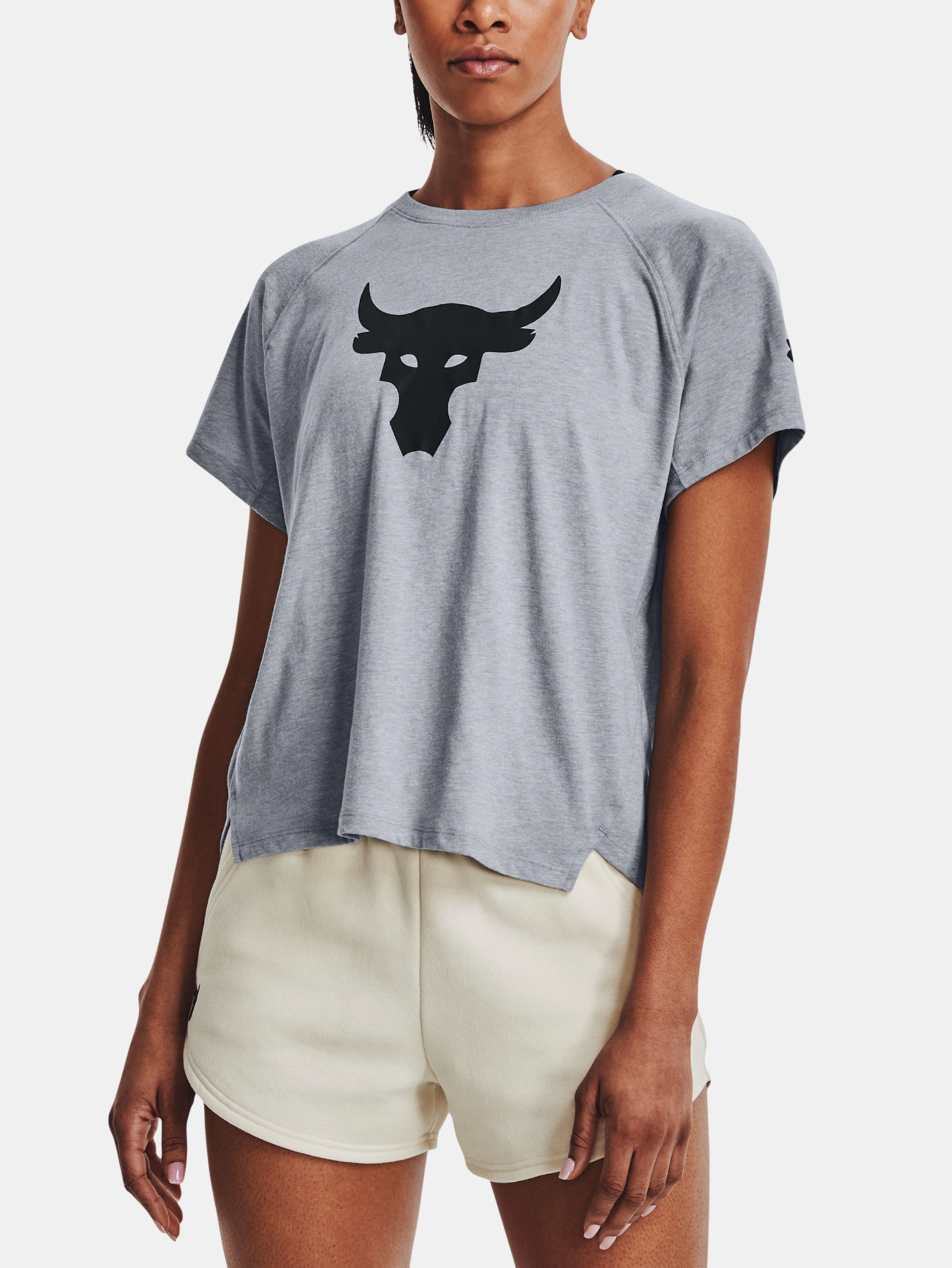 Tričko Under Armour UA PROJECT ROCK BULL SS-GRY