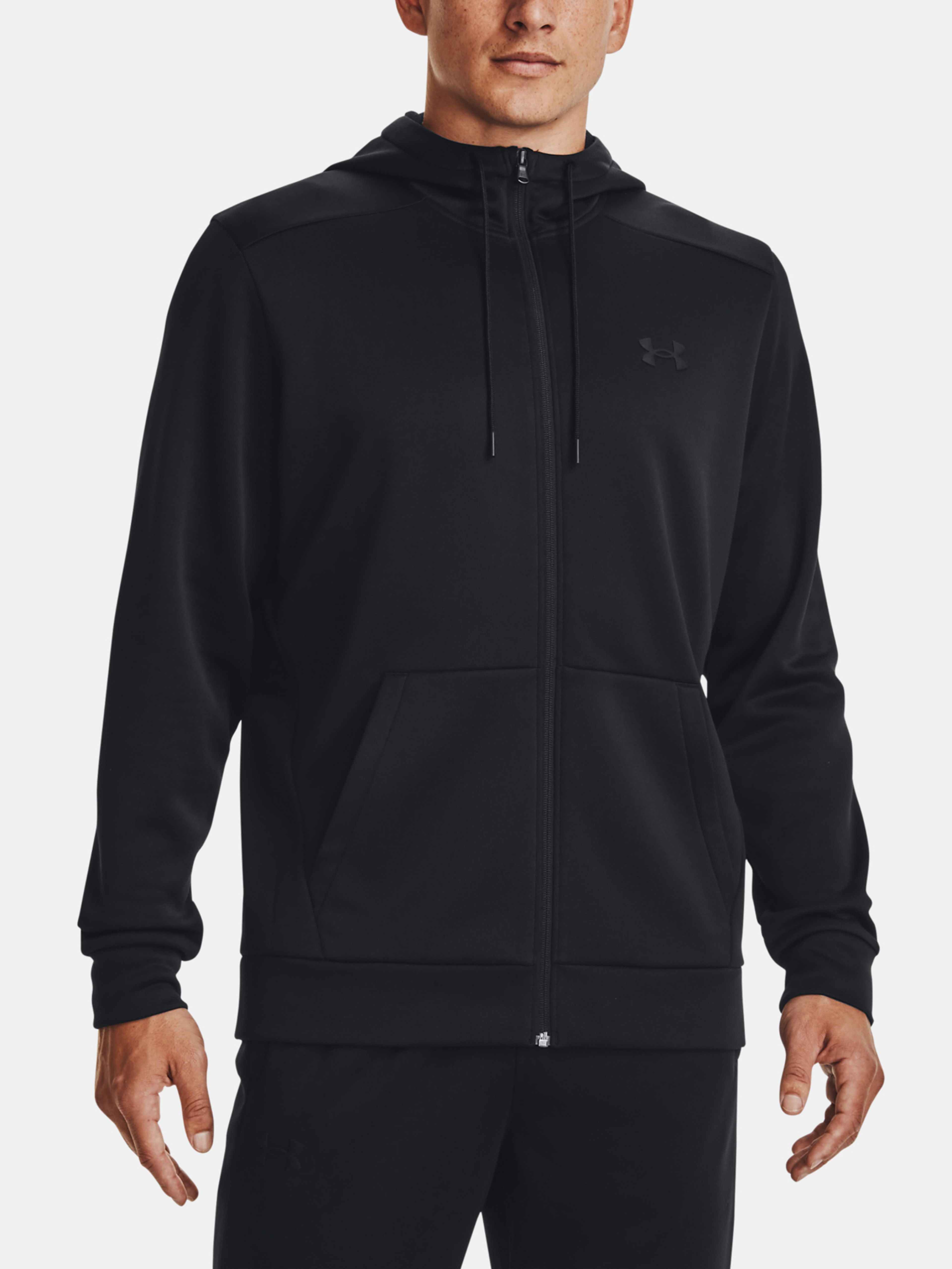 Mikina Under Armour UA Armour Fleece FZ Hoodie-BLK