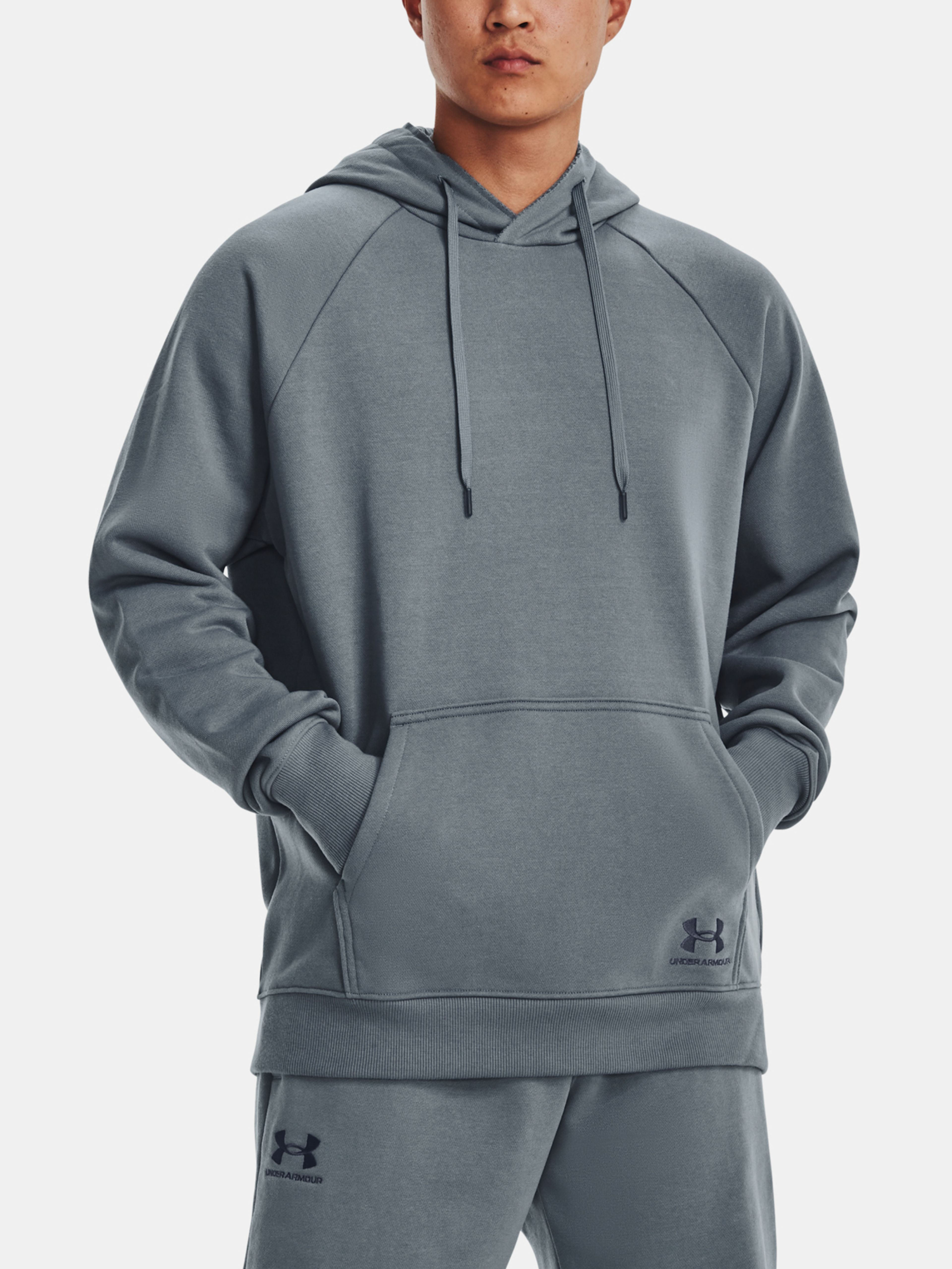 Pulover Under Armour UA Heavyweight Terry Hoodie-GRY