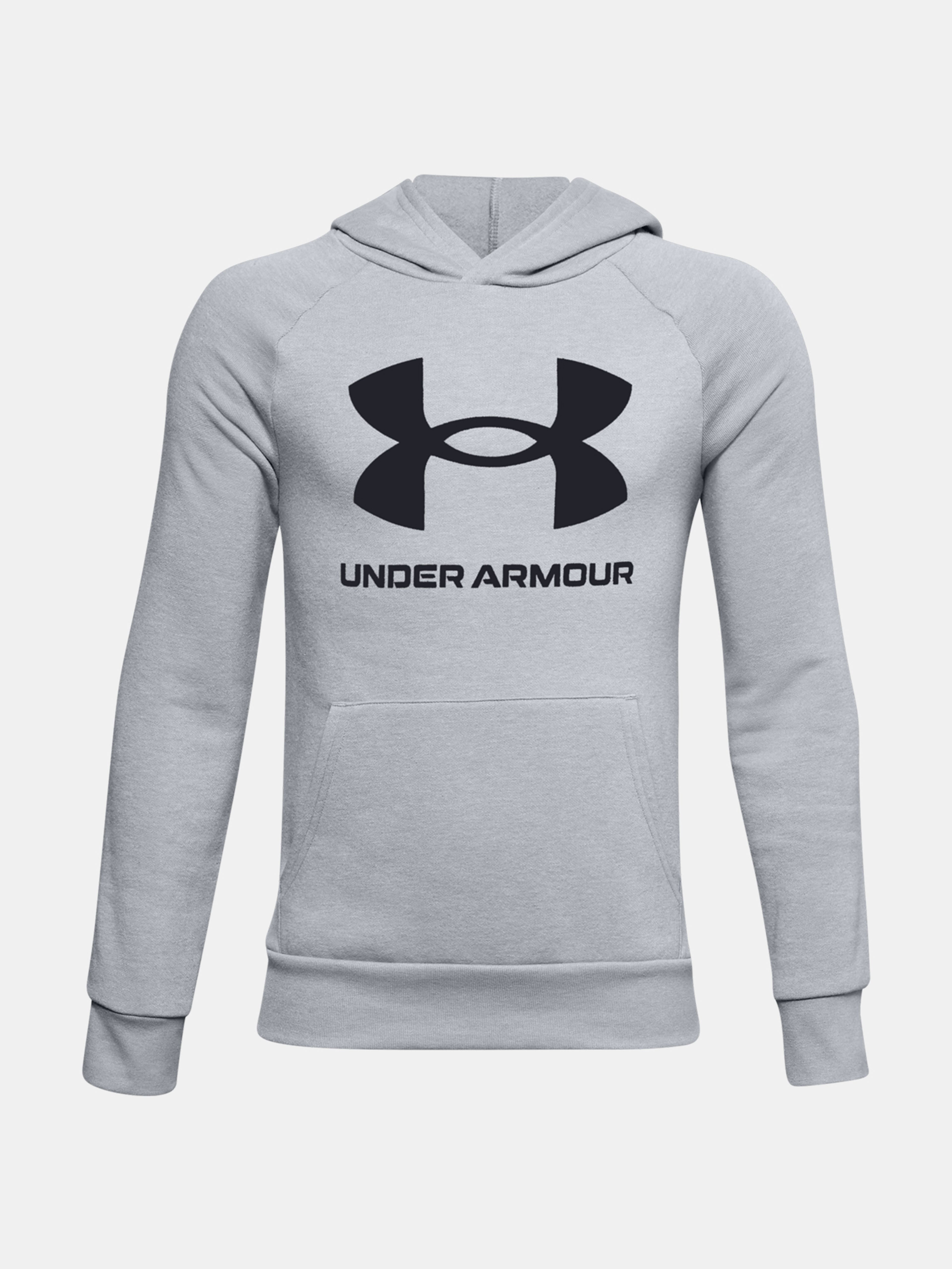 Mikina Under Armour RIVAL FLEECE HOODIE-GRY